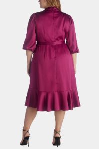Satin Crepe Wrap Dress sold by Lord & Taylor