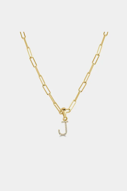 Baby Rectangle Diamond Intial Necklace   J sold by Lord & Taylor