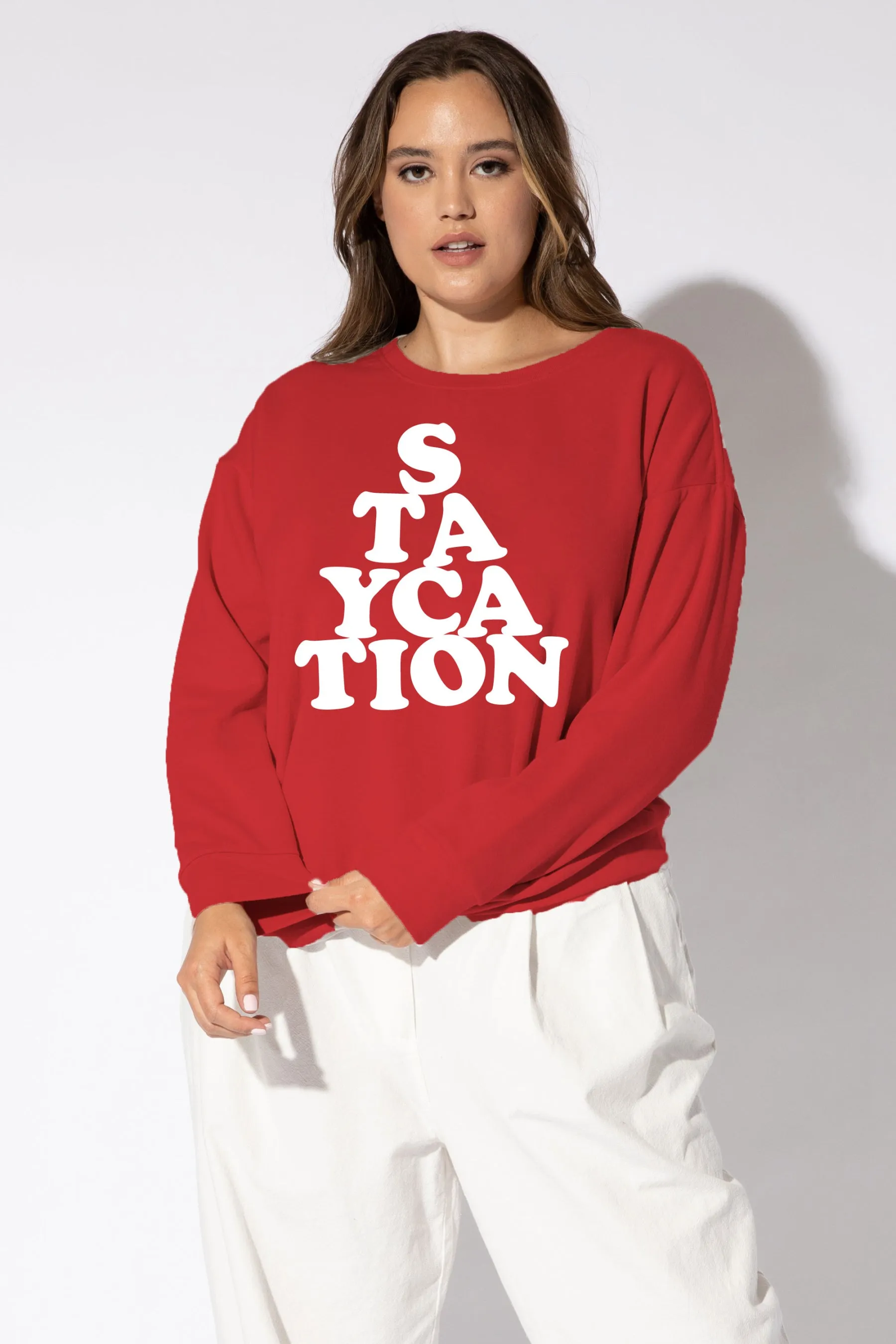 STAYCATION Sweatshirt sold by Lord & Taylor product image thumbnail 4