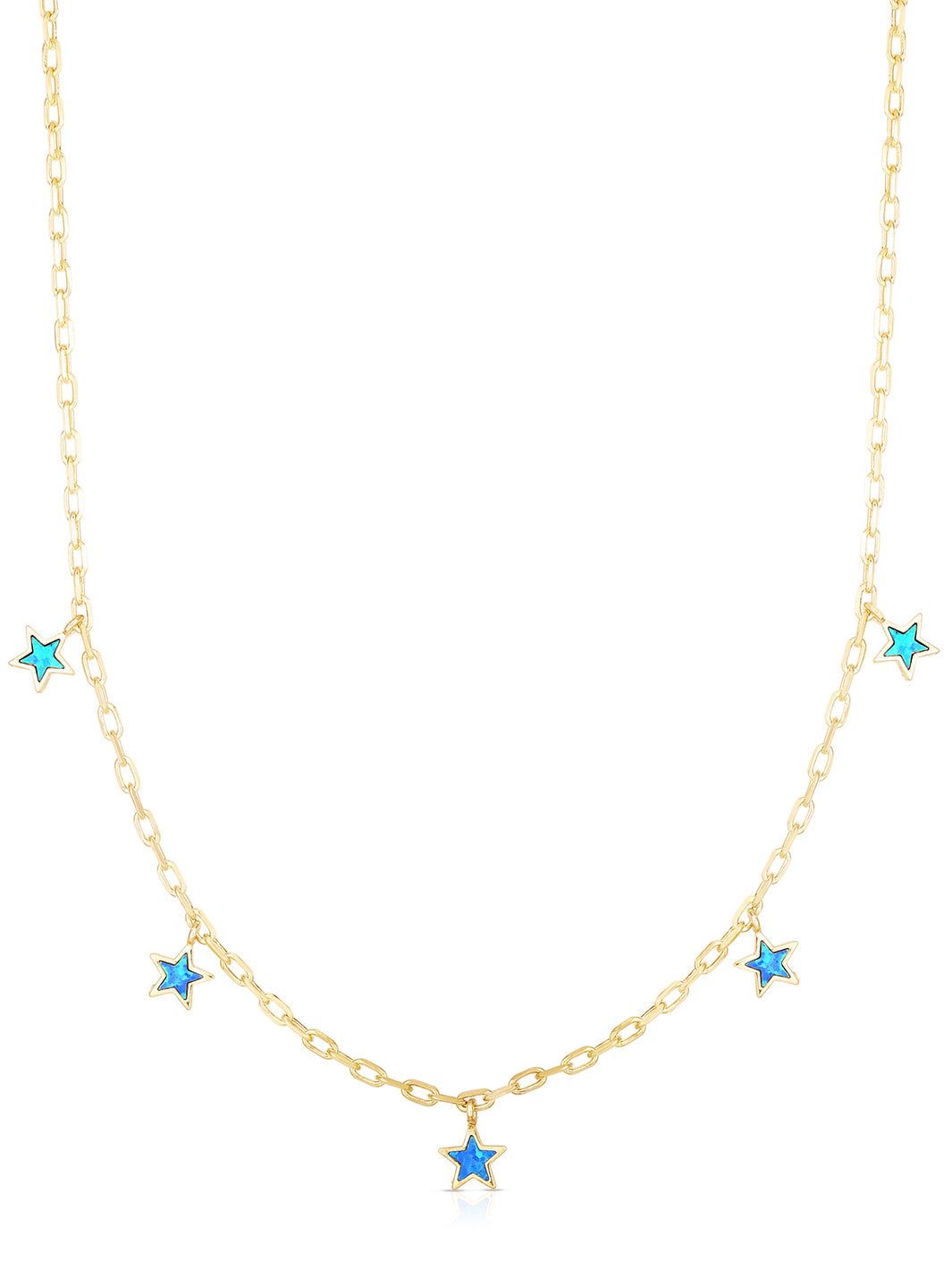Sterling Silver Opal Star Charm Necklace sold by Lord & Taylor product image thumbnail 6