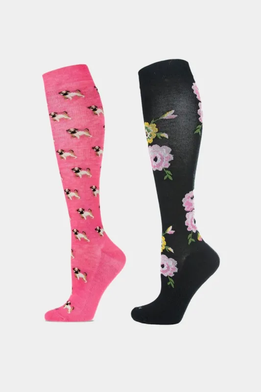 Women's Bamboo Blend Compression Socks 2-Pair Bundle sold by Lord & Taylor