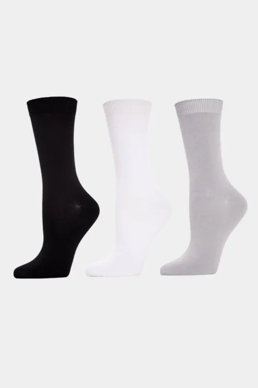 Women's Bamboo Blend Crew Socks 3-Pair Bundle sold by Lord & Taylor