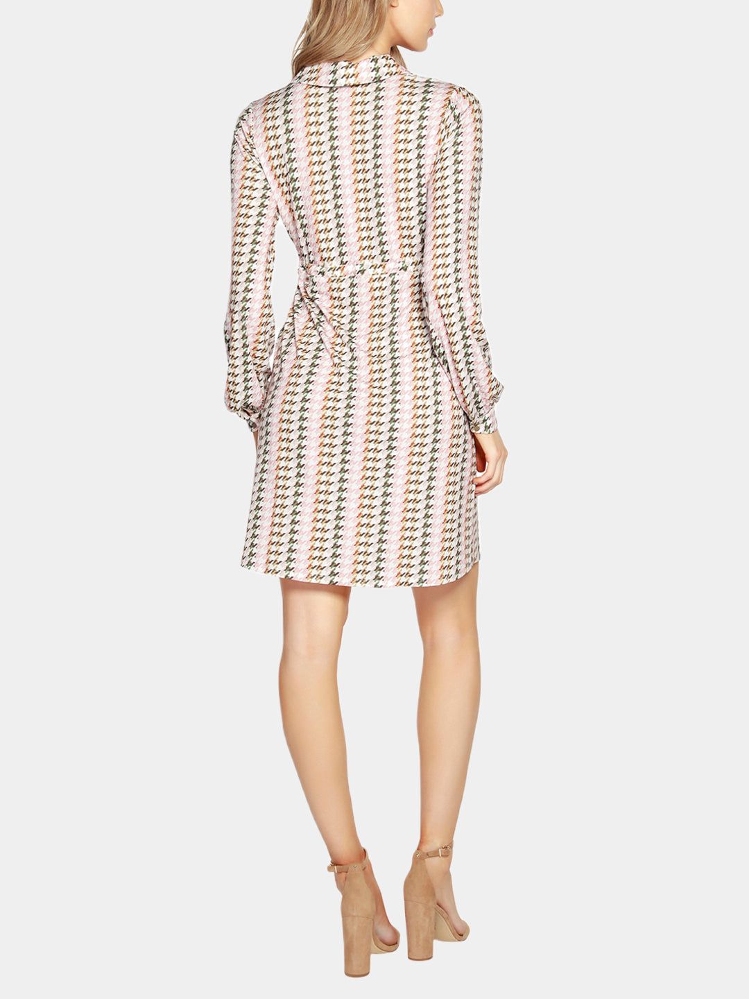 Belldini Black Label Houndstooth Long Sleeve Shirt Dress sold by Lord & Taylor product image thumbnail 5