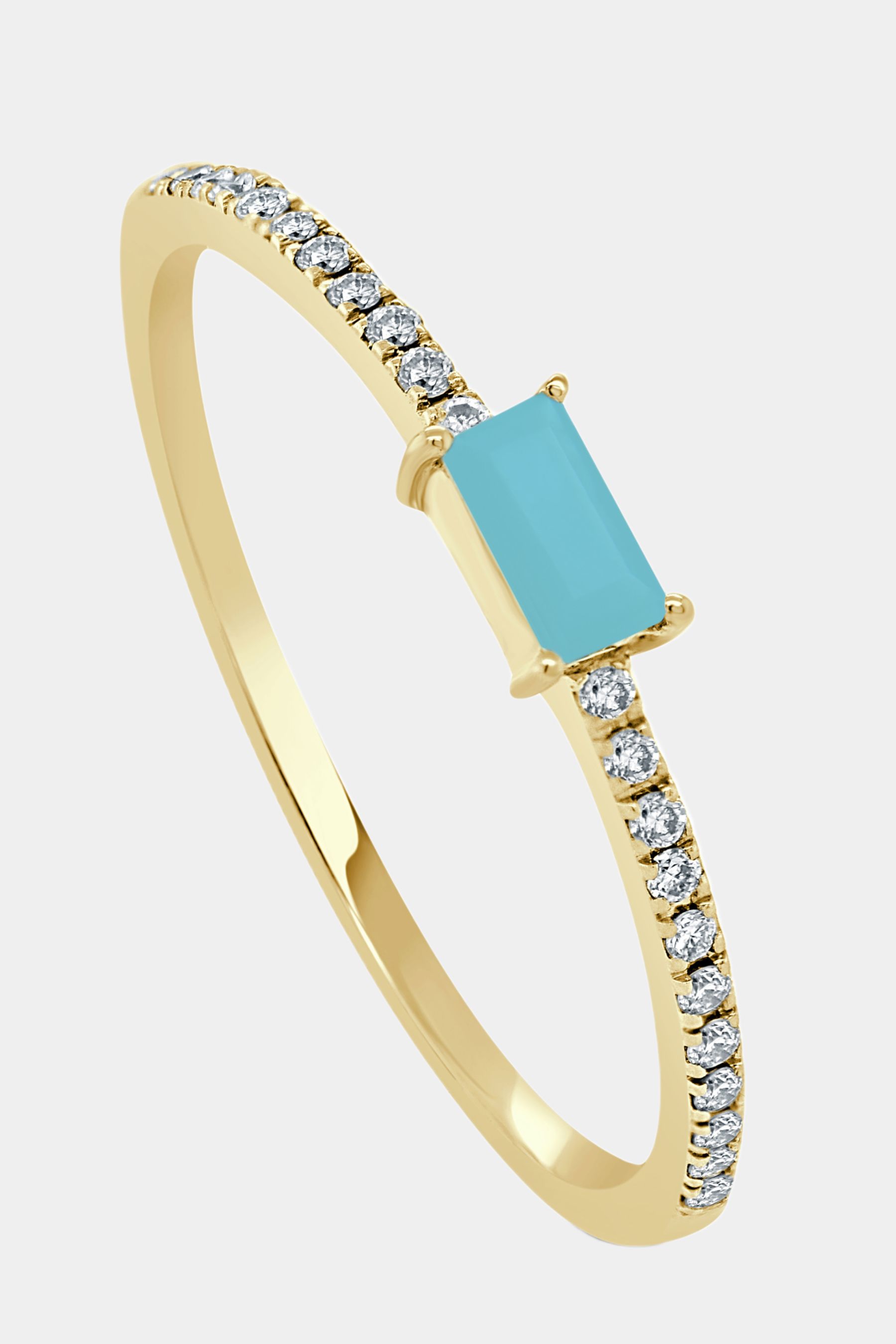 14K Gold Turquoise & Diamond Band sold by Lord & Taylor product image thumbnail 2