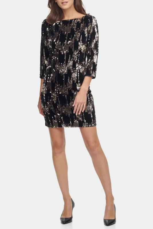 3/4 Sleeve Boatneck Shift Dress sold by Lord & Taylor