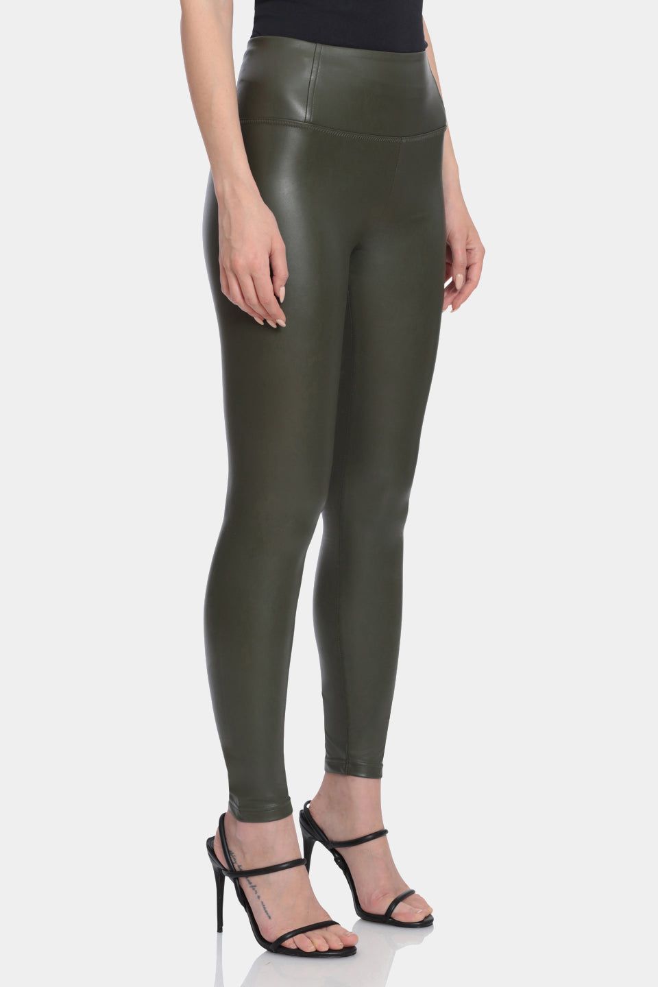 Faux Leather Liquid Leggings sold by Lord & Taylor product image thumbnail 3