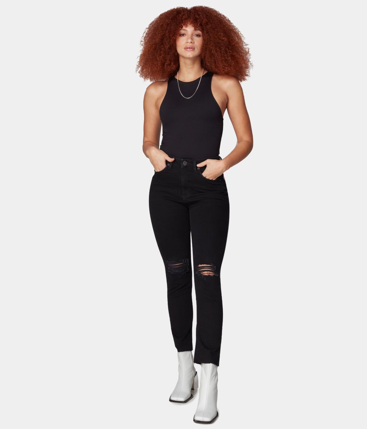 Denver High Rise Straight Jeans sold by Lord & Taylor product image thumbnail 6