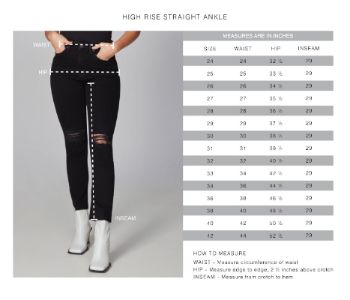 Denver High Rise Straight Jeans sold by Lord & Taylor