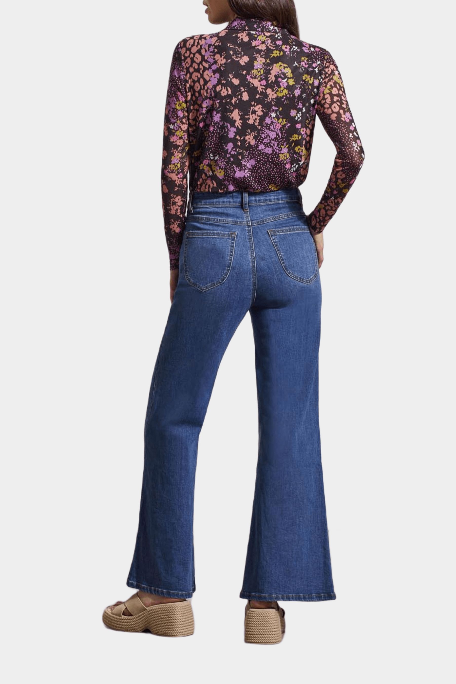 Brooke Hugging Palazzo Jeans sold by Lord & Taylor product image thumbnail 2