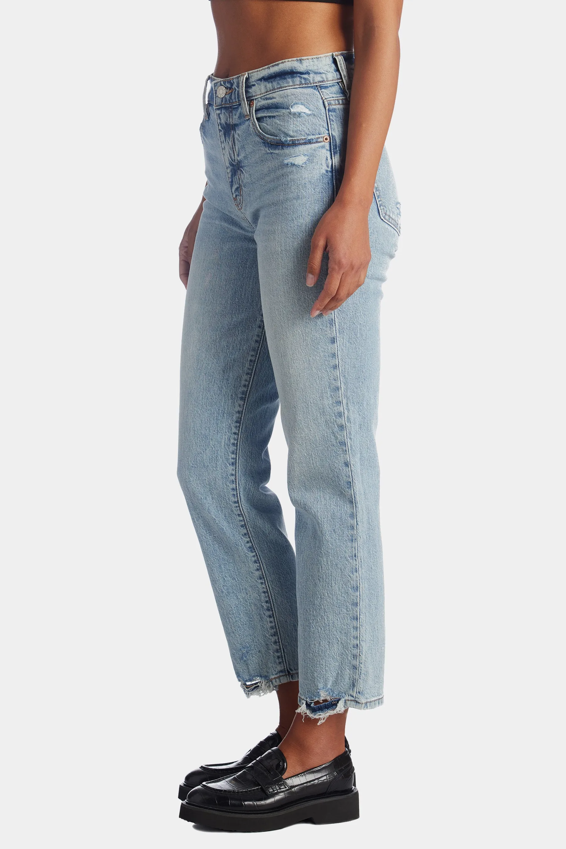 Straight Up High Rise Straight Leg Jeans sold by Lord & Taylor product image thumbnail 5