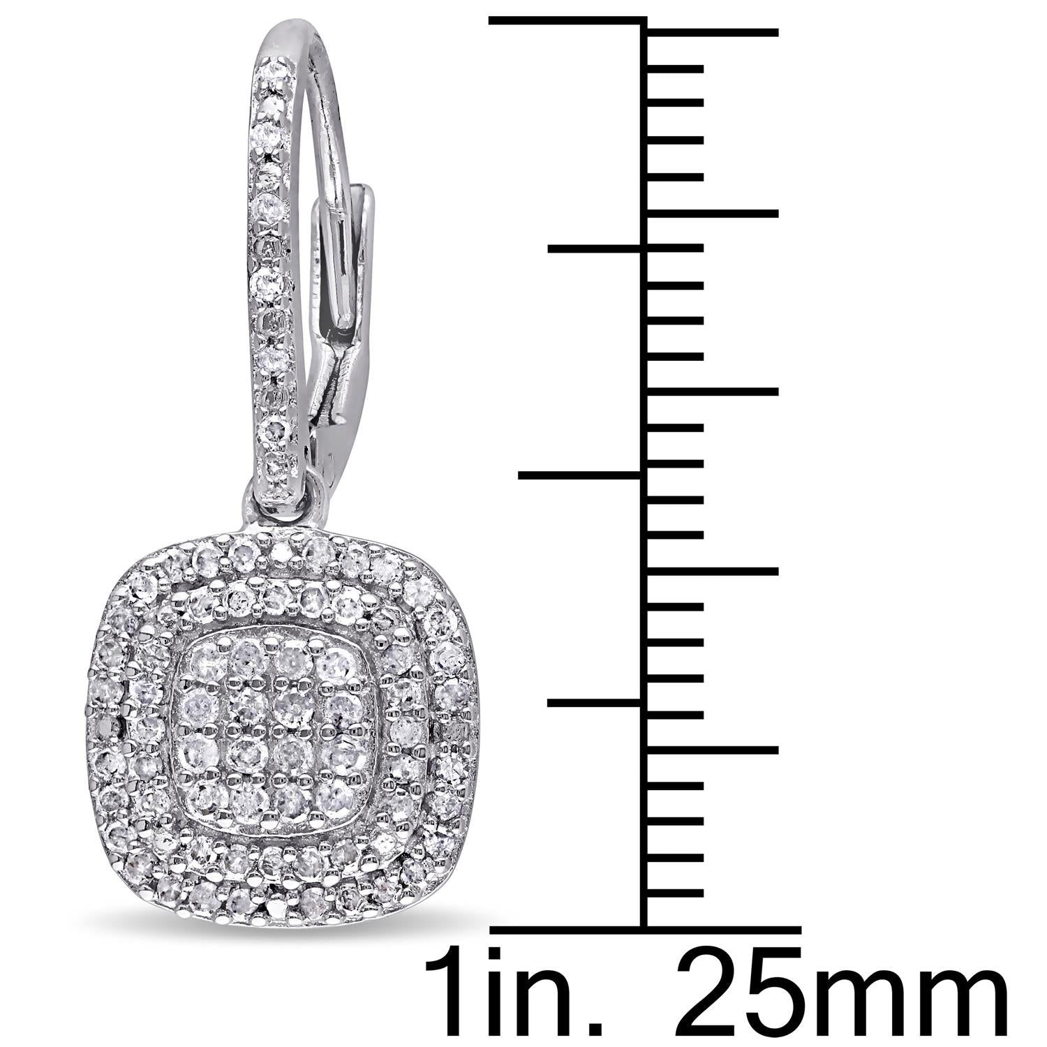 Diamond Layered Halo Earrings sold by Lord & Taylor product image thumbnail 2