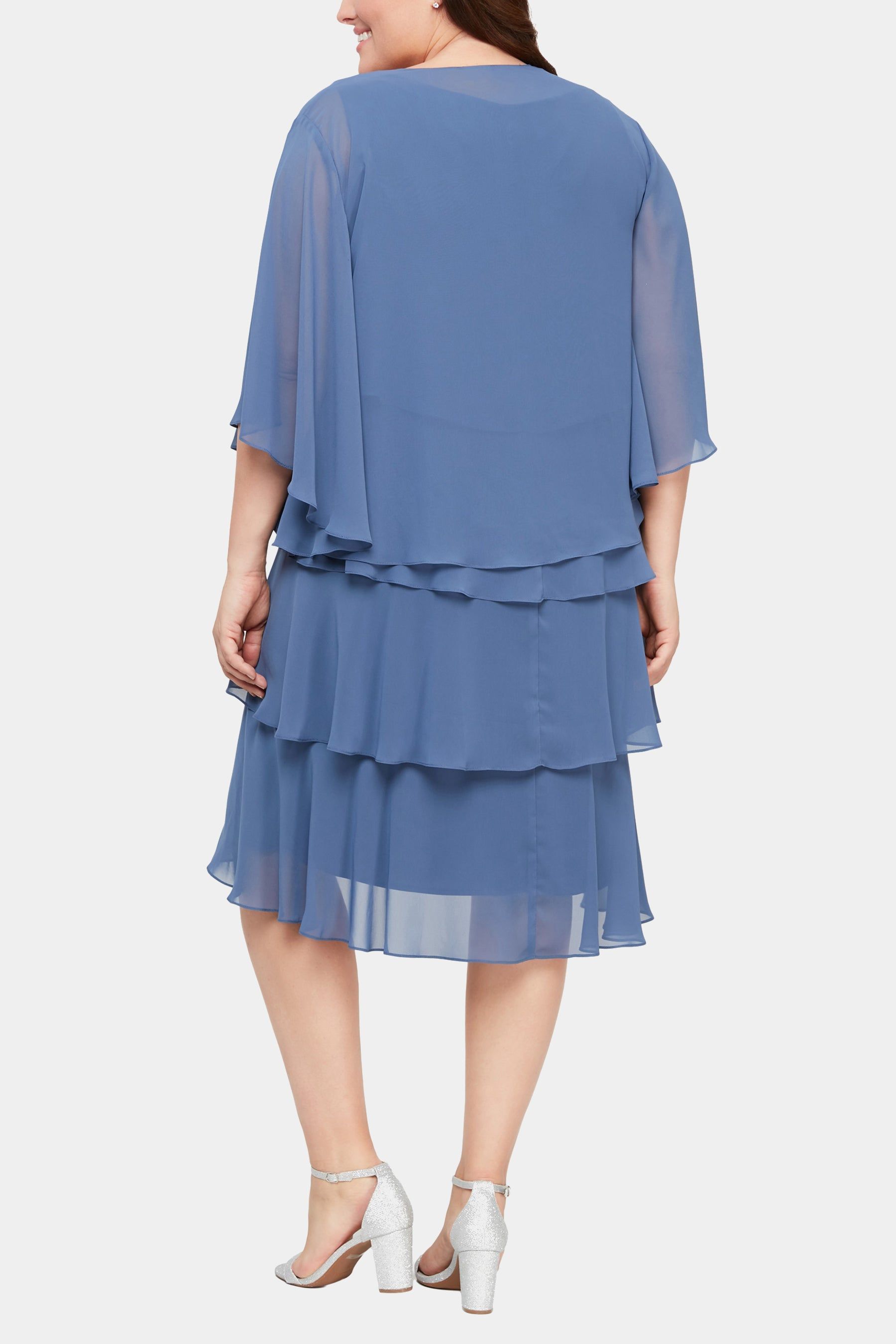 Chif Tier Jkt Dress With Bead Nk sold by Lord & Taylor product image thumbnail 4