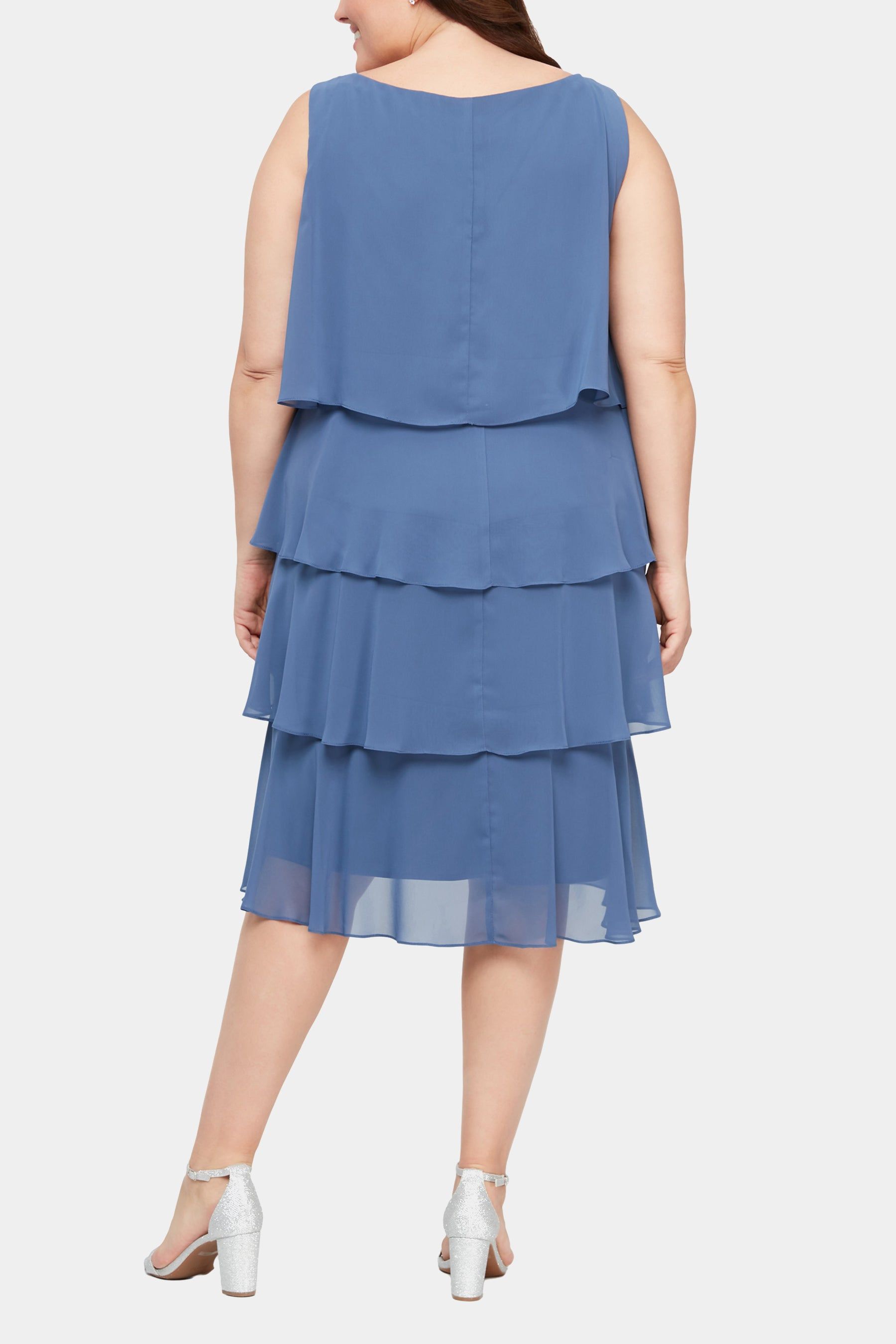 Chif Tier Jkt Dress With Bead Nk sold by Lord & Taylor product image thumbnail 5