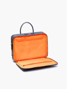 Manhattan Double-Zip Leather Briefcase sold by Lord & Taylor