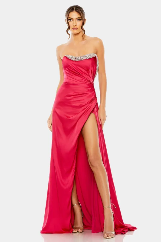 Strapless Ruched Embellished Gown sold by Lord & Taylor