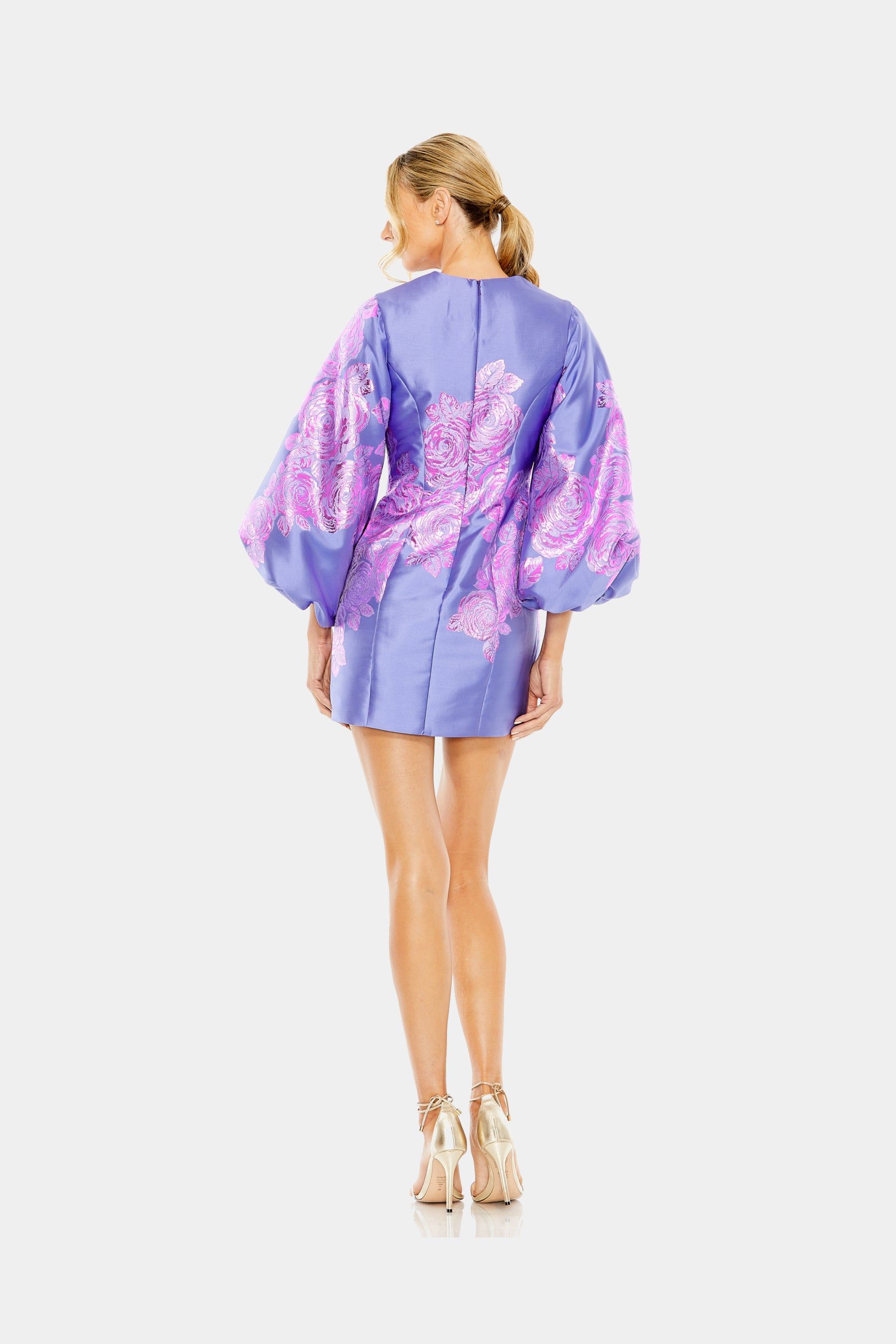 Balloon Sleeve Column Mini Dress sold by Lord & Taylor product image thumbnail 3