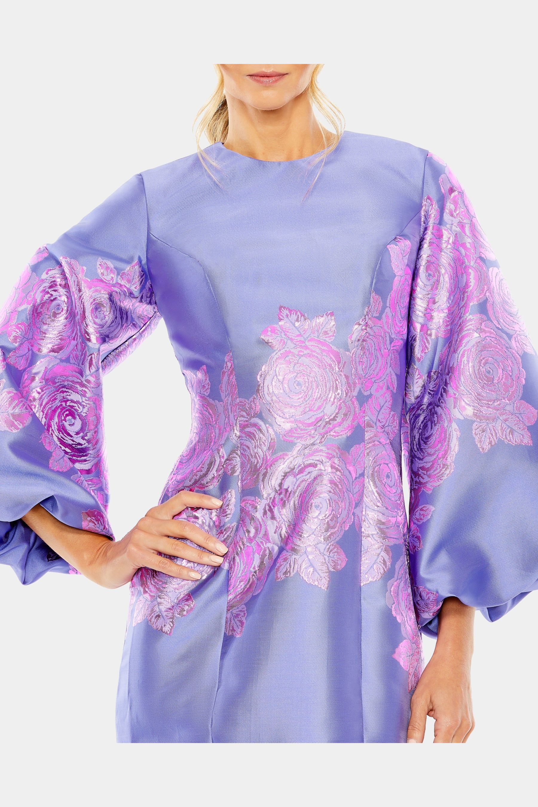 Balloon Sleeve Column Mini Dress sold by Lord & Taylor product image thumbnail 4