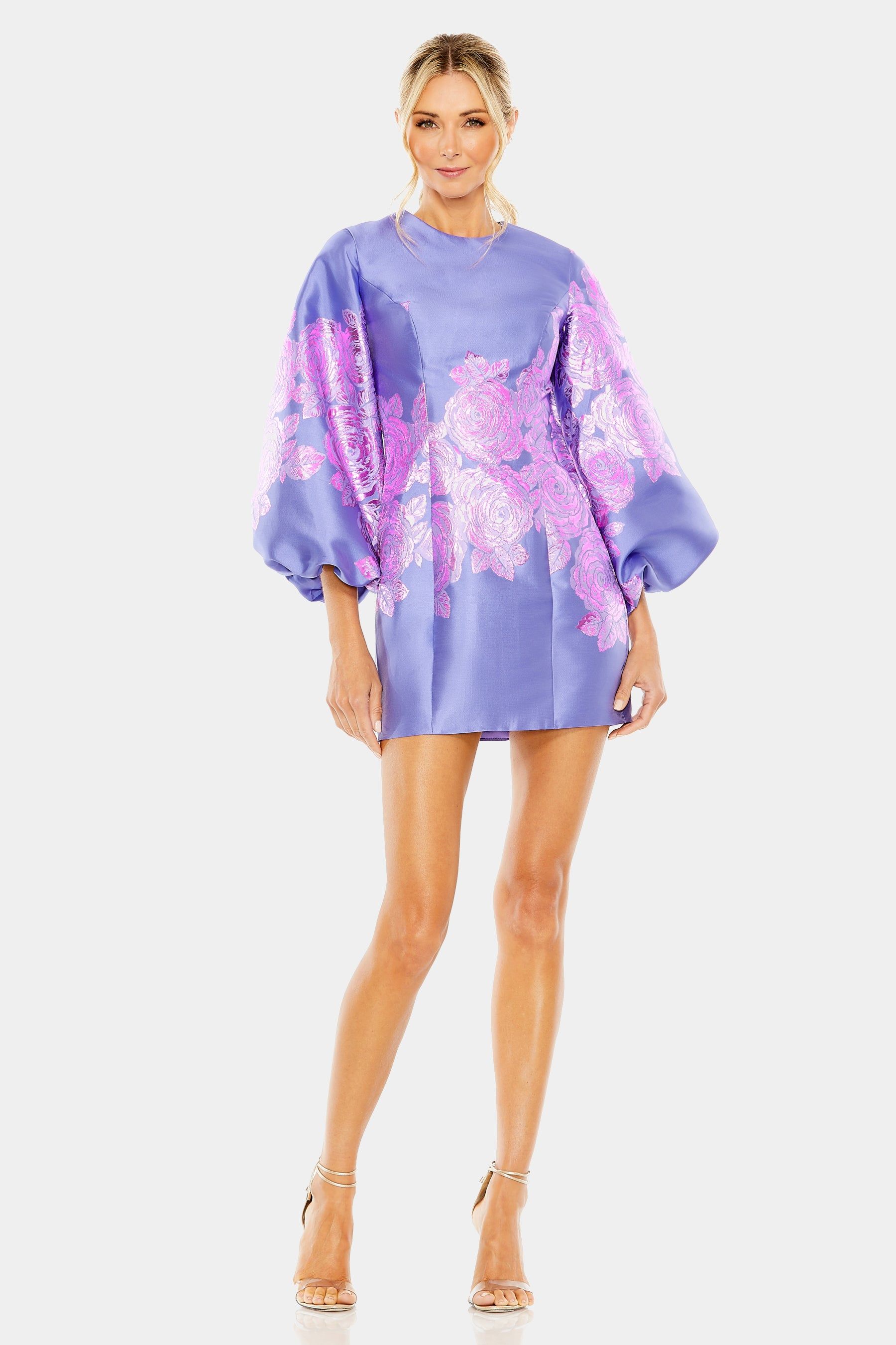 Balloon Sleeve Column Mini Dress sold by Lord & Taylor