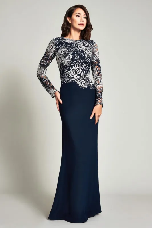 Corded Lace Crepe Gown sold by Lord & Taylor