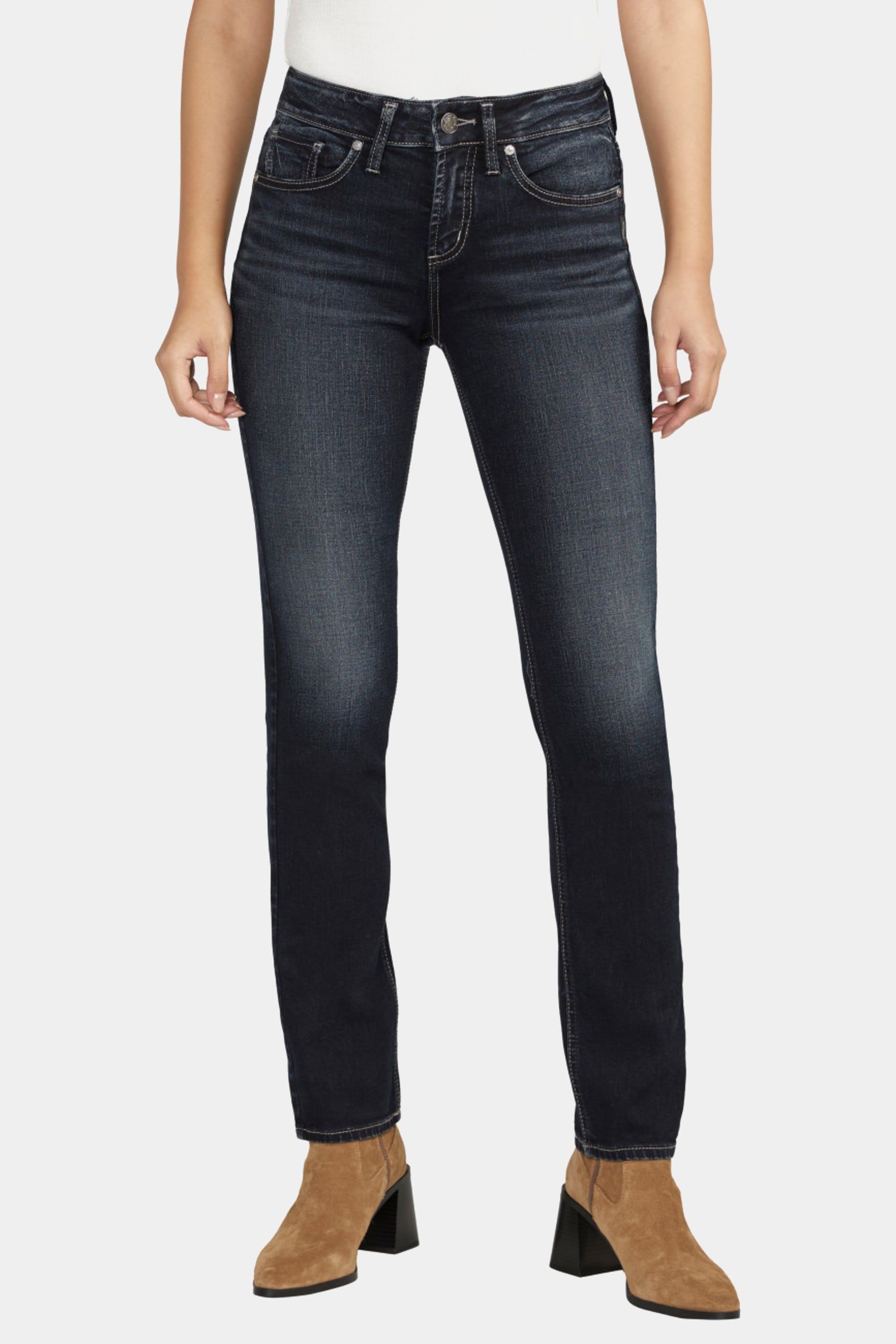 Suki Mid Rise Curvy Fit Straight Leg Jeans sold by Lord & Taylor
