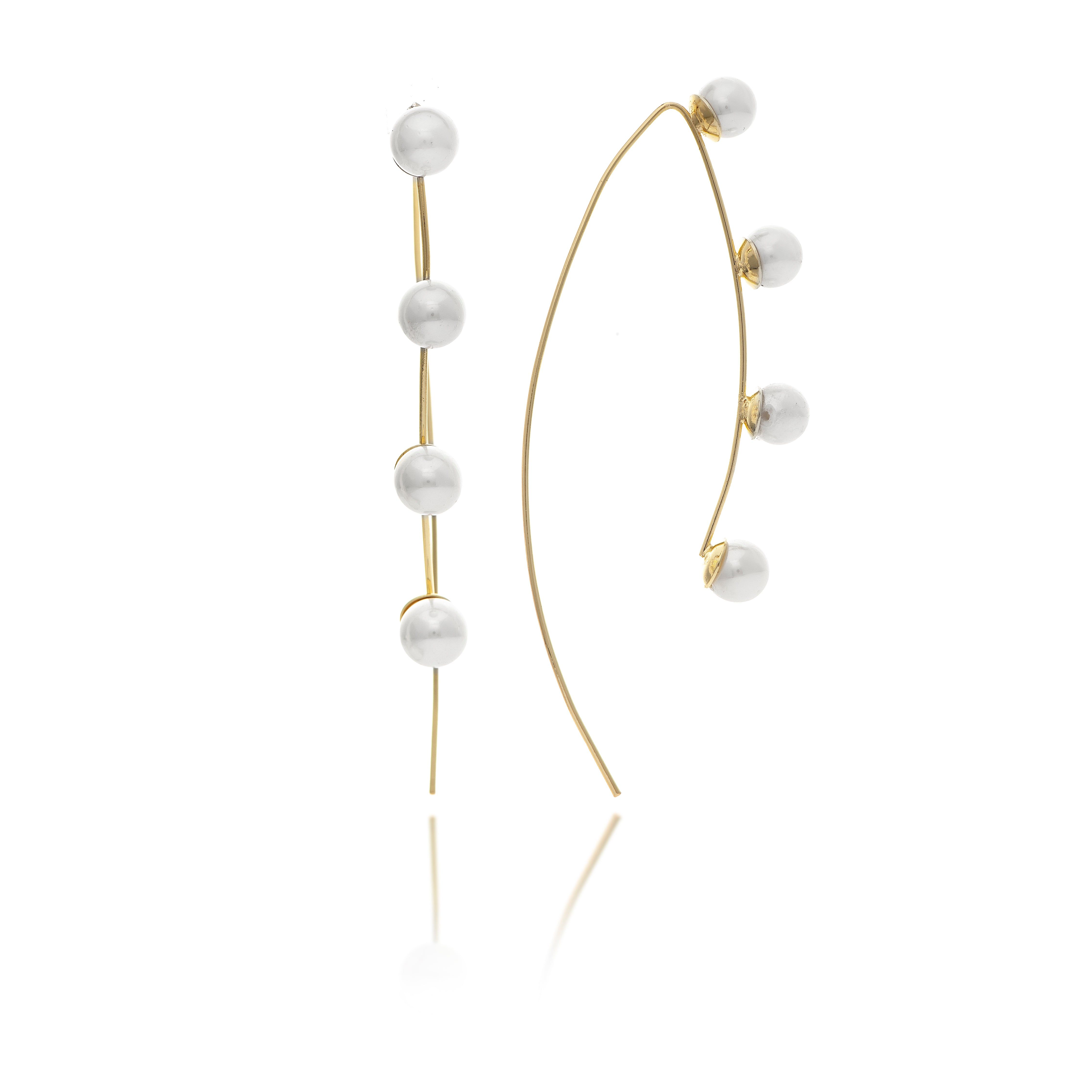 Long Wire Pearl Earrings sold by Lord & Taylor product image thumbnail 5