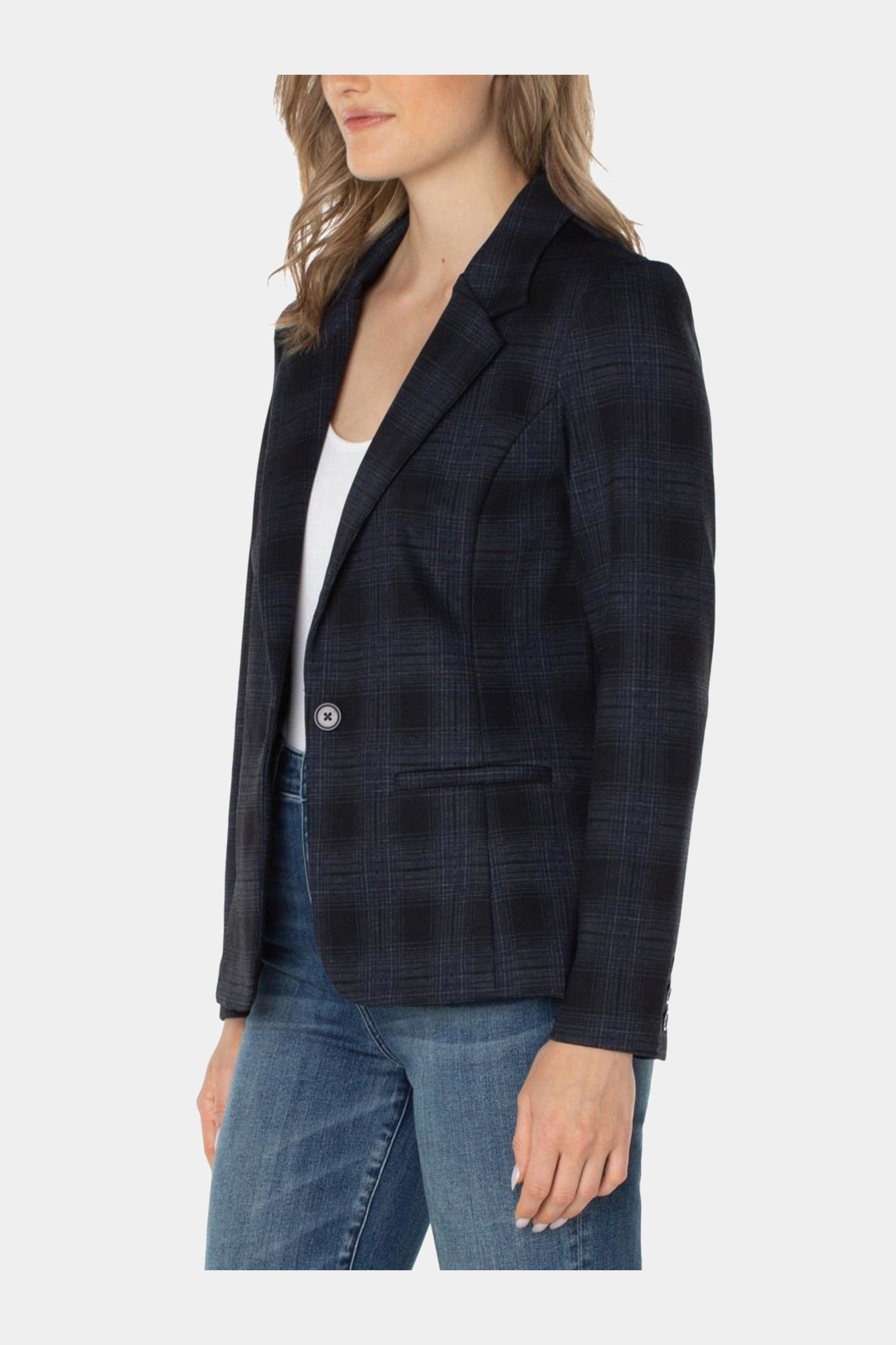Tartan Plaid Fitted Blazer sold by Lord & Taylor product image thumbnail 4