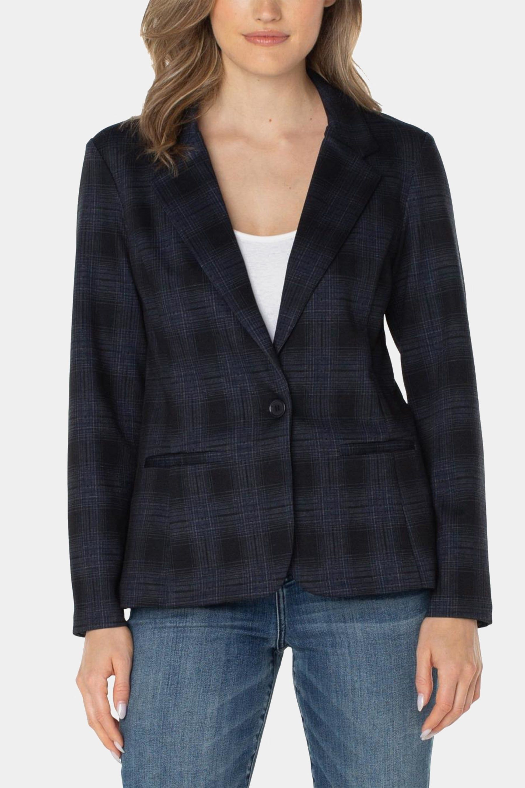 Tartan Plaid Fitted Blazer sold by Lord & Taylor product image thumbnail 5