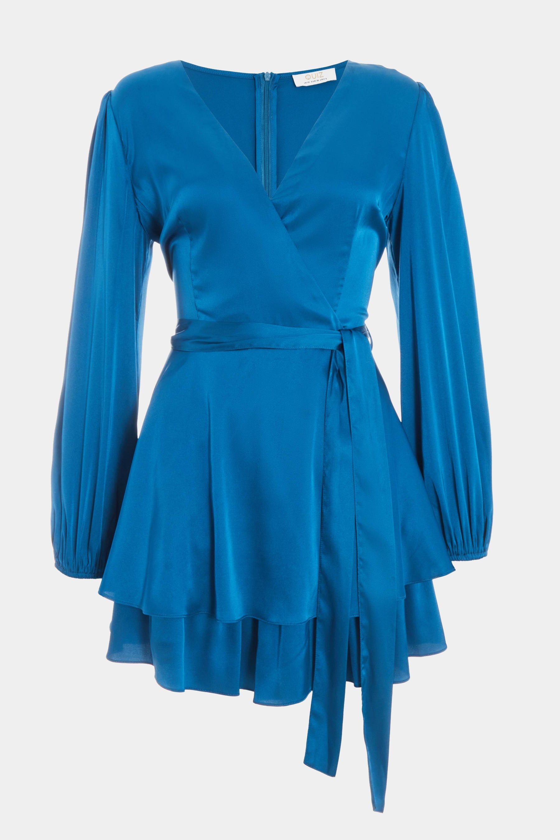 Satin Balloon Sleeve Frill Romper sold by Lord & Taylor product image thumbnail 3