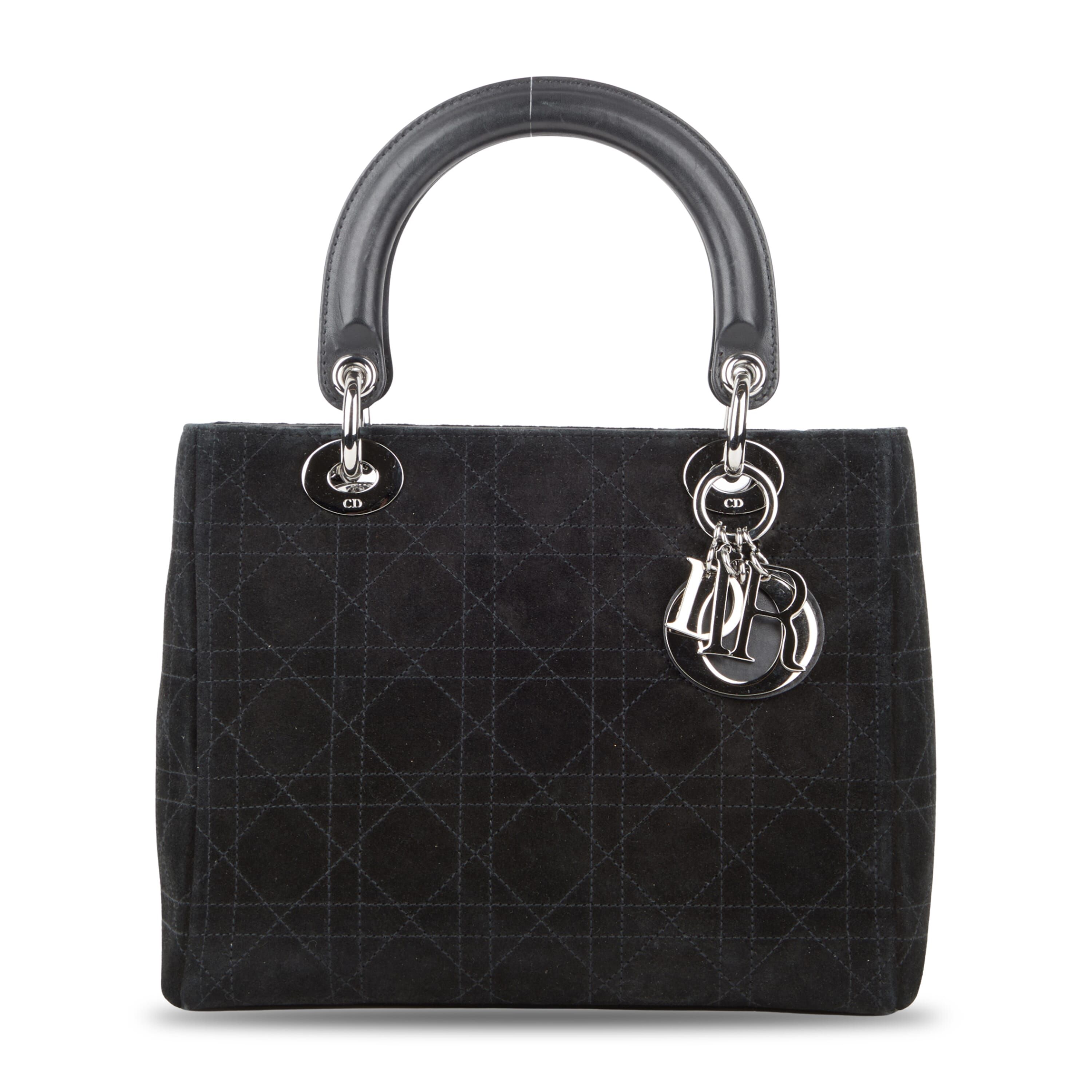 Suede Medium Cannage Lady Dior SHW No Strap Tote Bag sold by Lord & Taylor product image thumbnail 7
