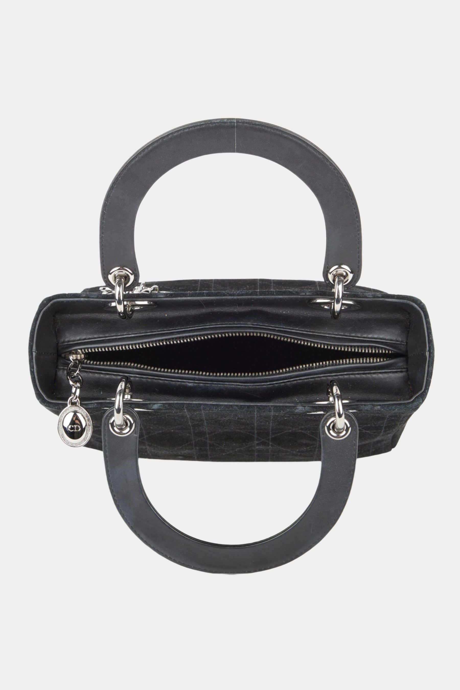 Suede Medium Cannage Lady Dior SHW No Strap Tote Bag sold by Lord & Taylor product image thumbnail 5