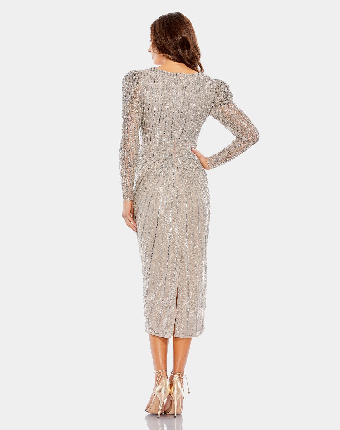 Beaded Lace Long Sleeve Mini Dress sold by Lord & Taylor product image thumbnail 2
