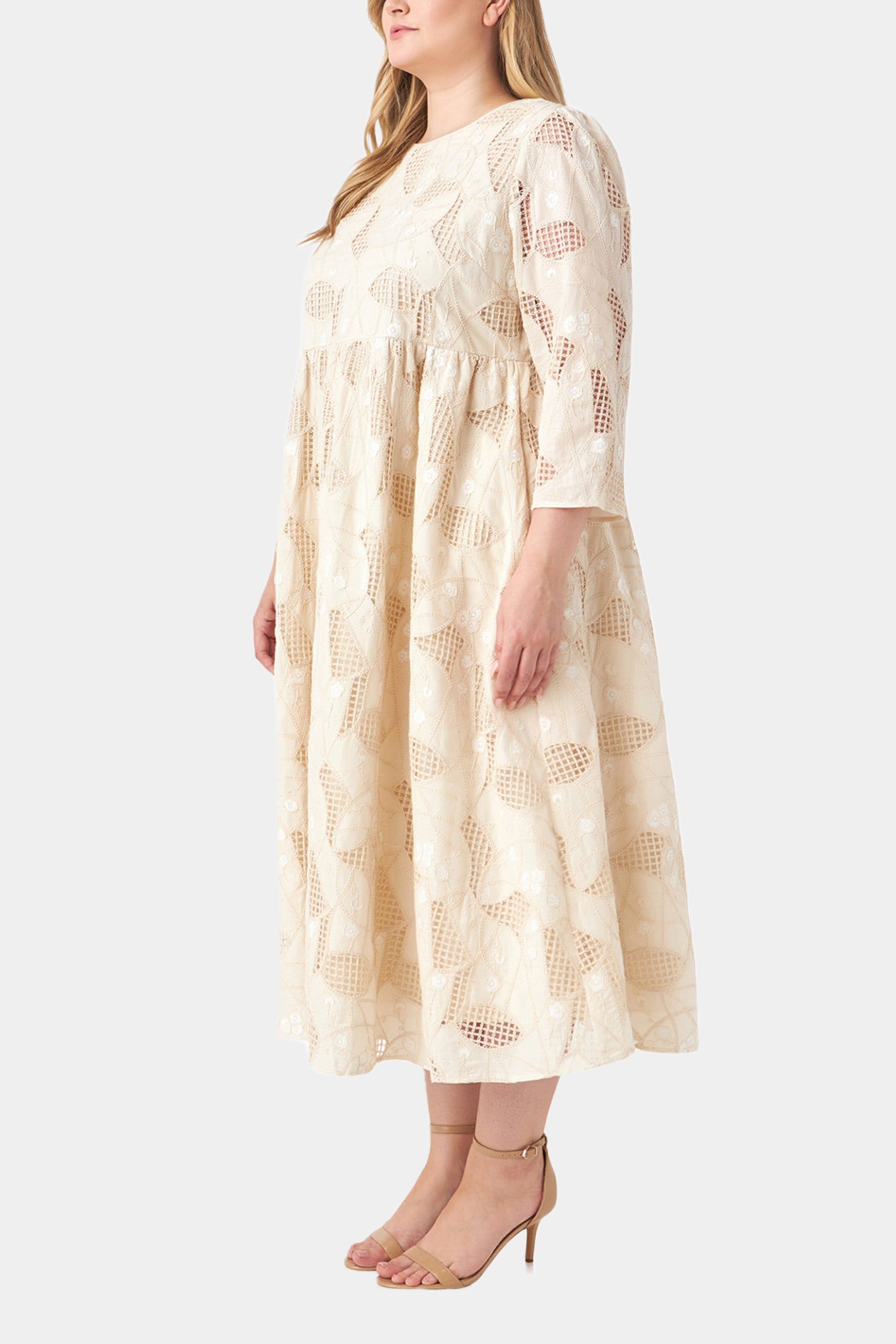 Embroidered Lace Midi Dress sold by Lord & Taylor product image thumbnail 5