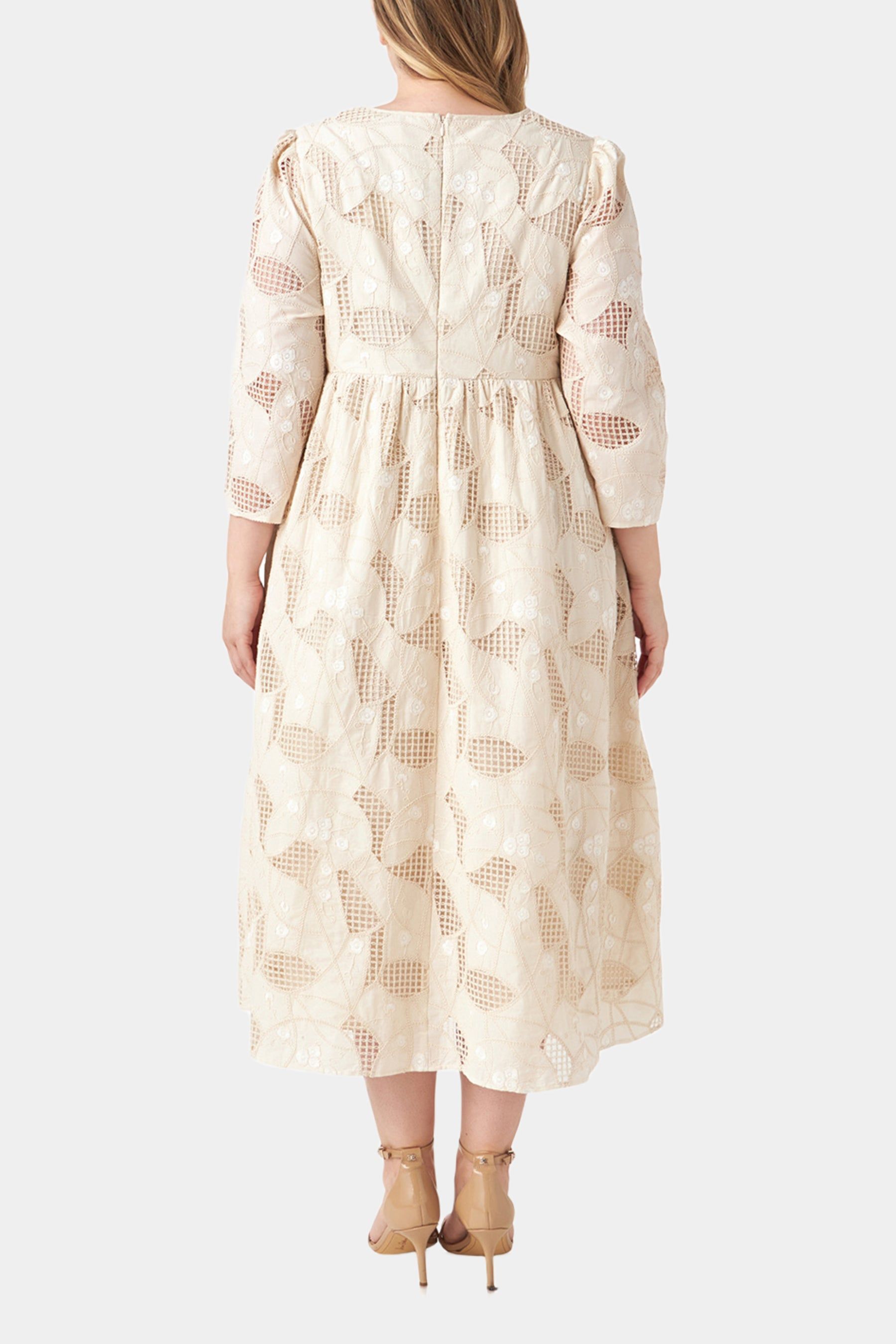 Embroidered Lace Midi Dress sold by Lord & Taylor product image thumbnail 2