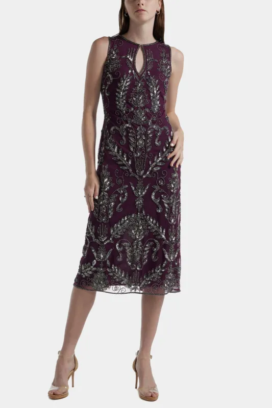 Sleeveless Beaded Midi Dress sold by Lord & Taylor