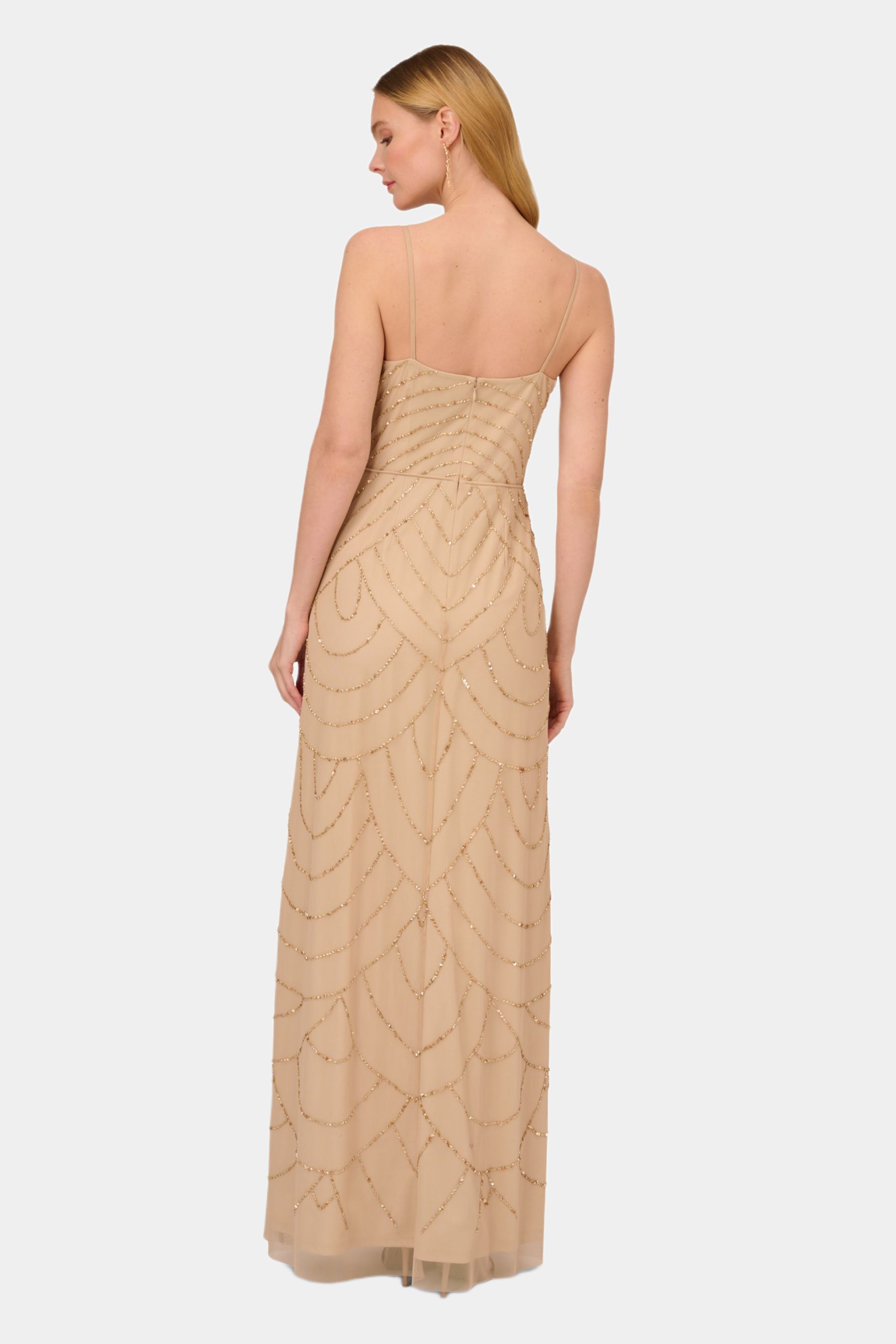 Beaded Cowl Deco Gown sold by Lord & Taylor product image thumbnail 3