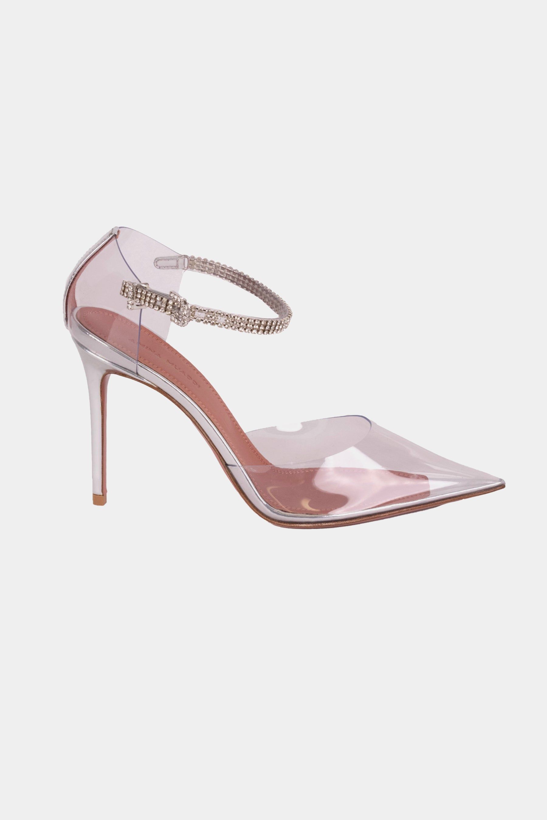 Ursina Crystal-Embellished PVC & Metallic Leather Pump sold by Lord & Taylor product image thumbnail 3