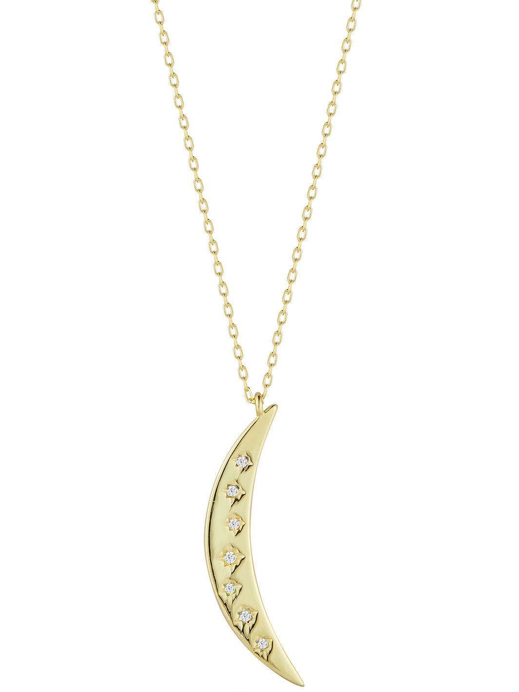 Gold Vermeil Moon Necklace sold by Lord & Taylor product image thumbnail 9