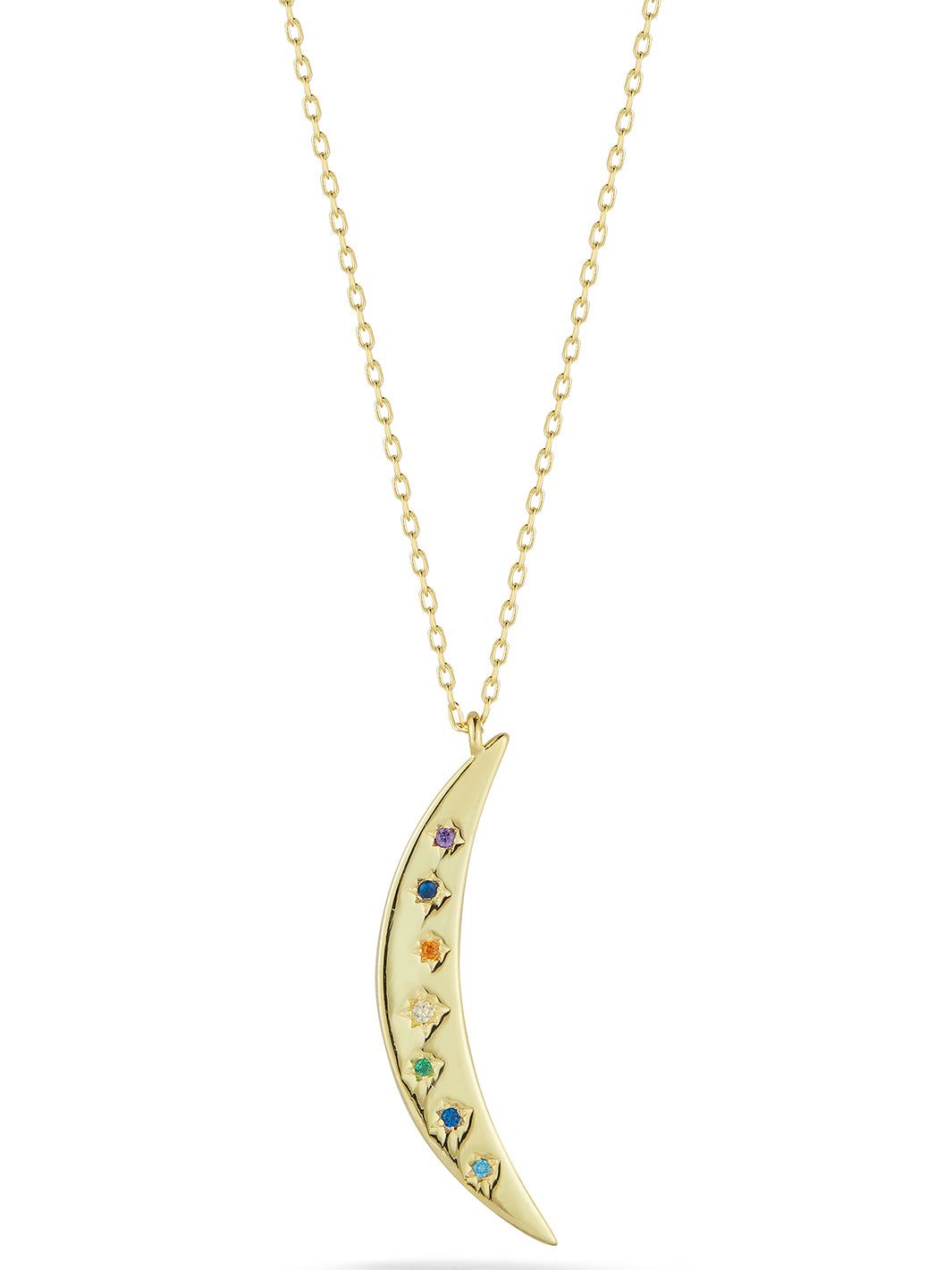Gold Vermeil Moon Necklace sold by Lord & Taylor product image thumbnail 3