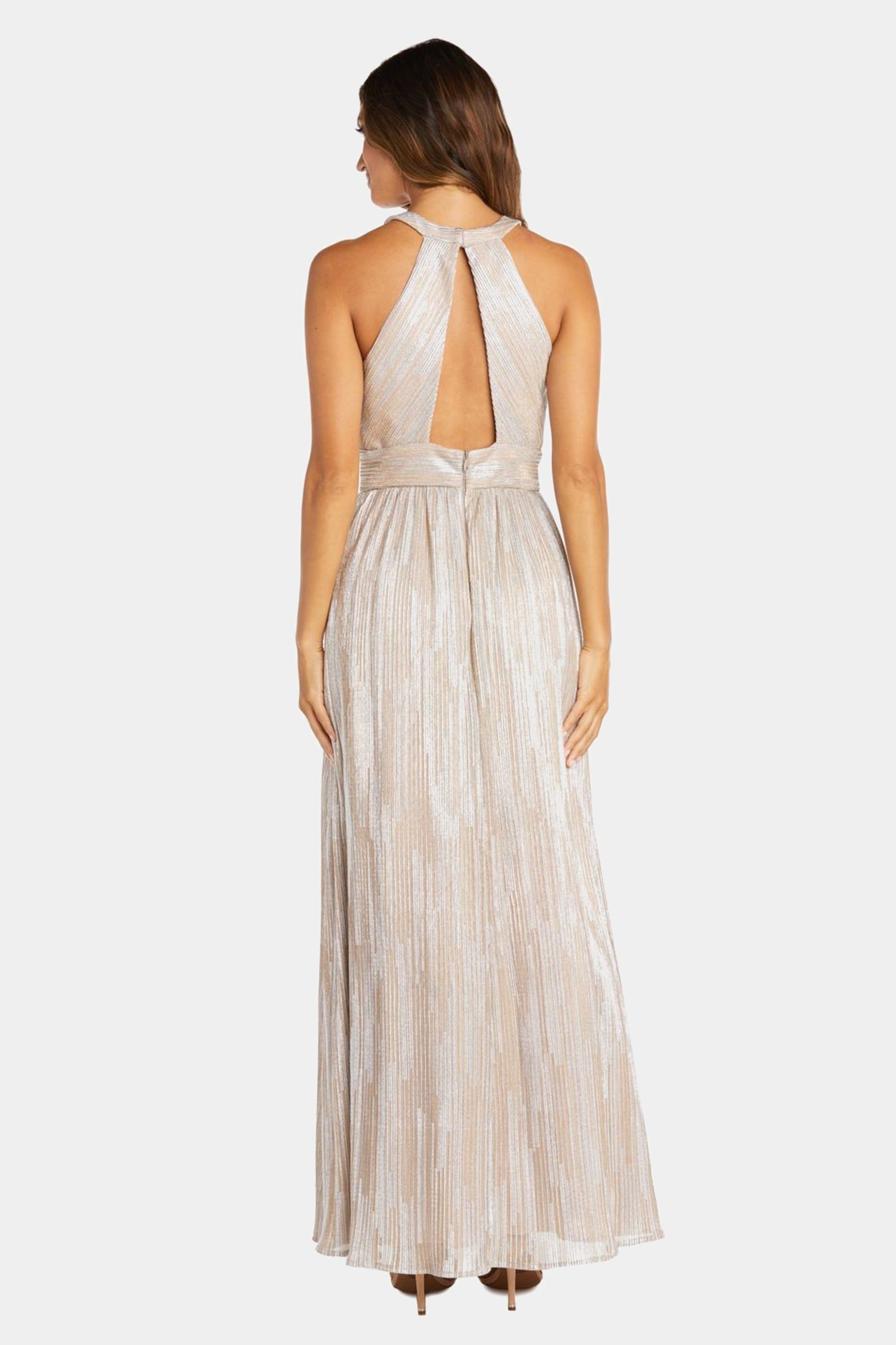 Cut Outs and Open Back Long Shimmer Gown sold by Lord & Taylor product image thumbnail 3