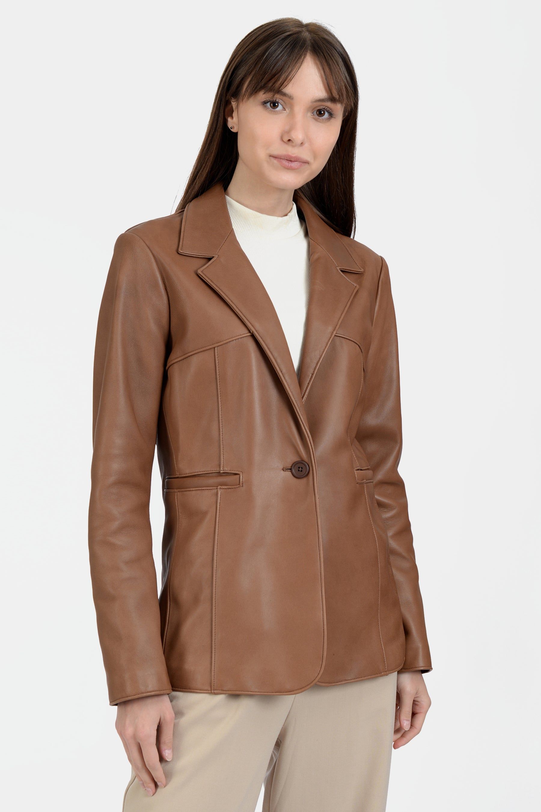 Leather Blazer sold by Lord & Taylor