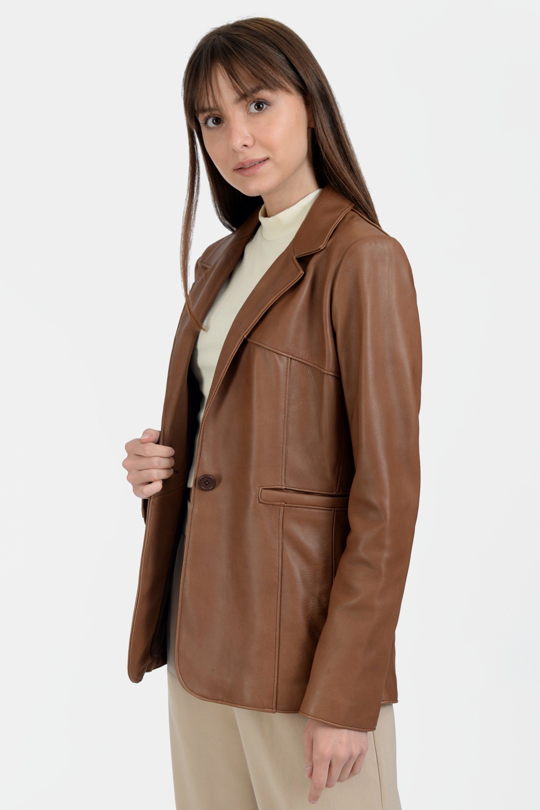 Leather Blazer sold by Lord & Taylor product image thumbnail 2