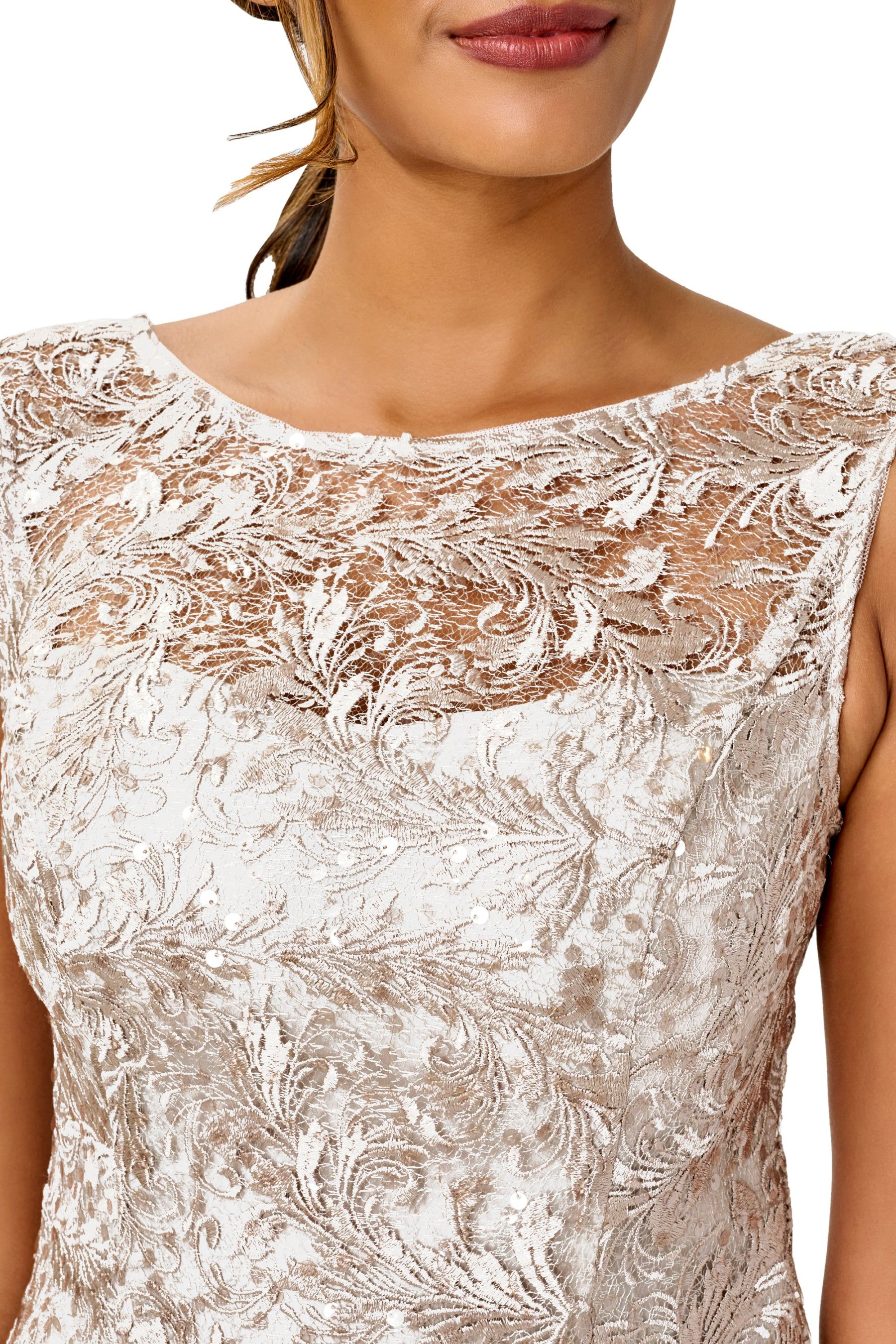 Sequin Lace Gown sold by Lord & Taylor product image thumbnail 4