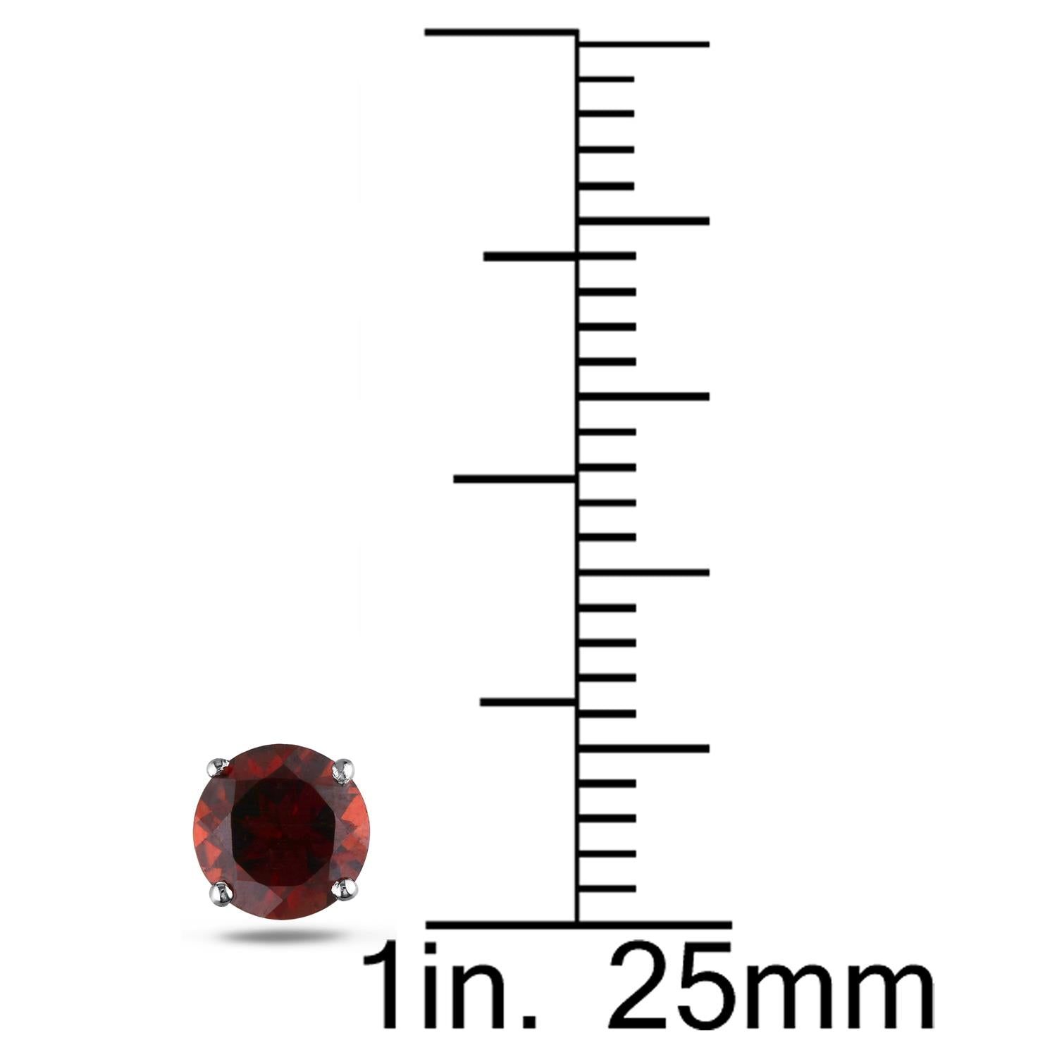 14k White Gold Garnet Earrings sold by Lord & Taylor product image thumbnail 2