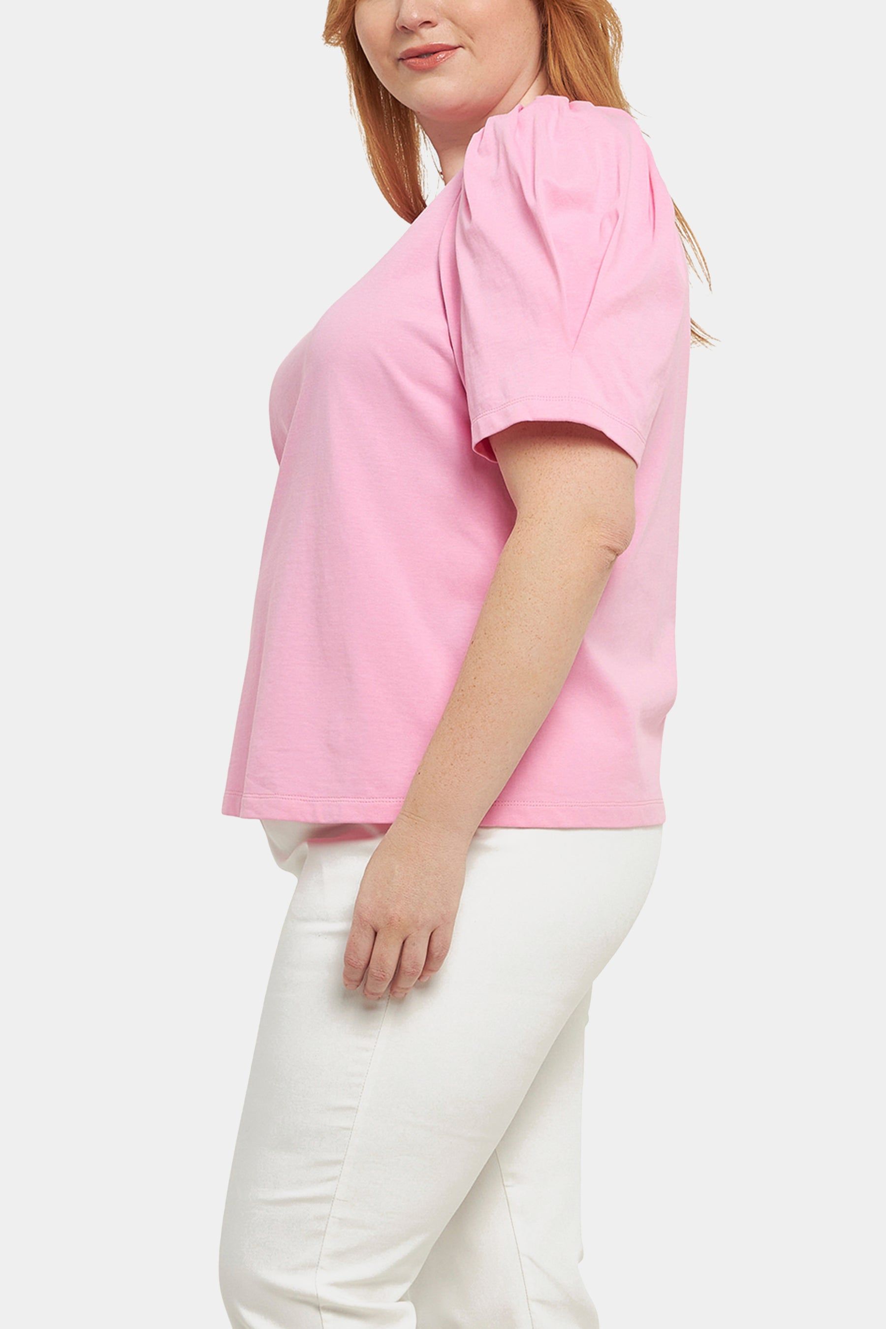 Short Puff Sleeve Knit Top sold by Lord & Taylor product image thumbnail 3