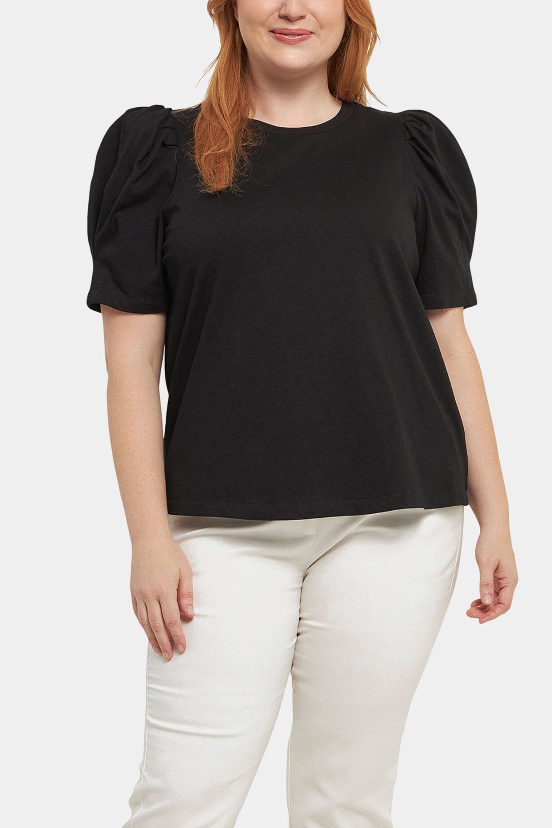 Short Puff Sleeve Knit Top sold by Lord & Taylor product image thumbnail 11