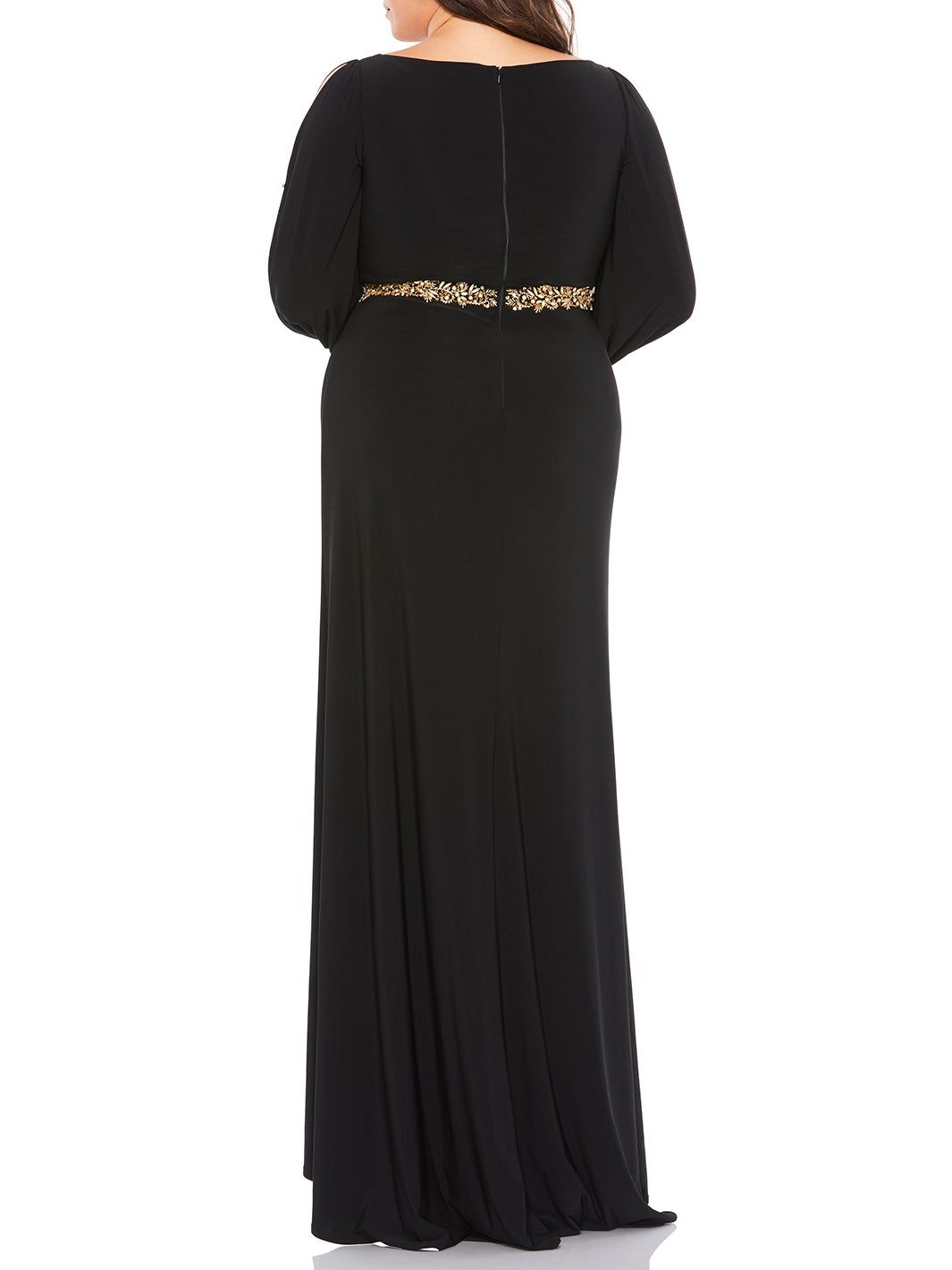 Long Sleeve Open Shoulder Wrap Gown sold by Lord & Taylor product image thumbnail 2
