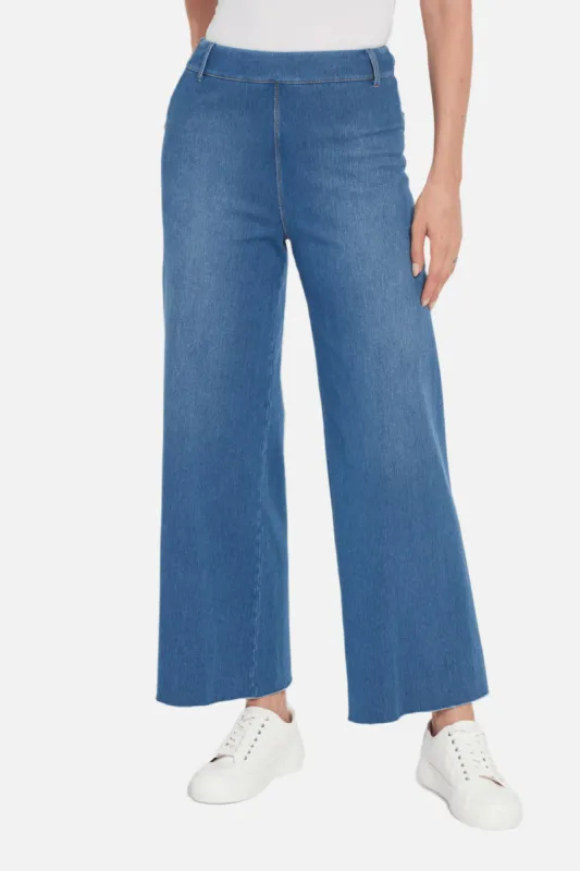 Erin High Waist Wide Leg Denim sold by Lord & Taylor