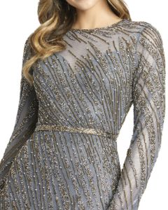 Long Sleeve Column Gown sold by Lord & Taylor