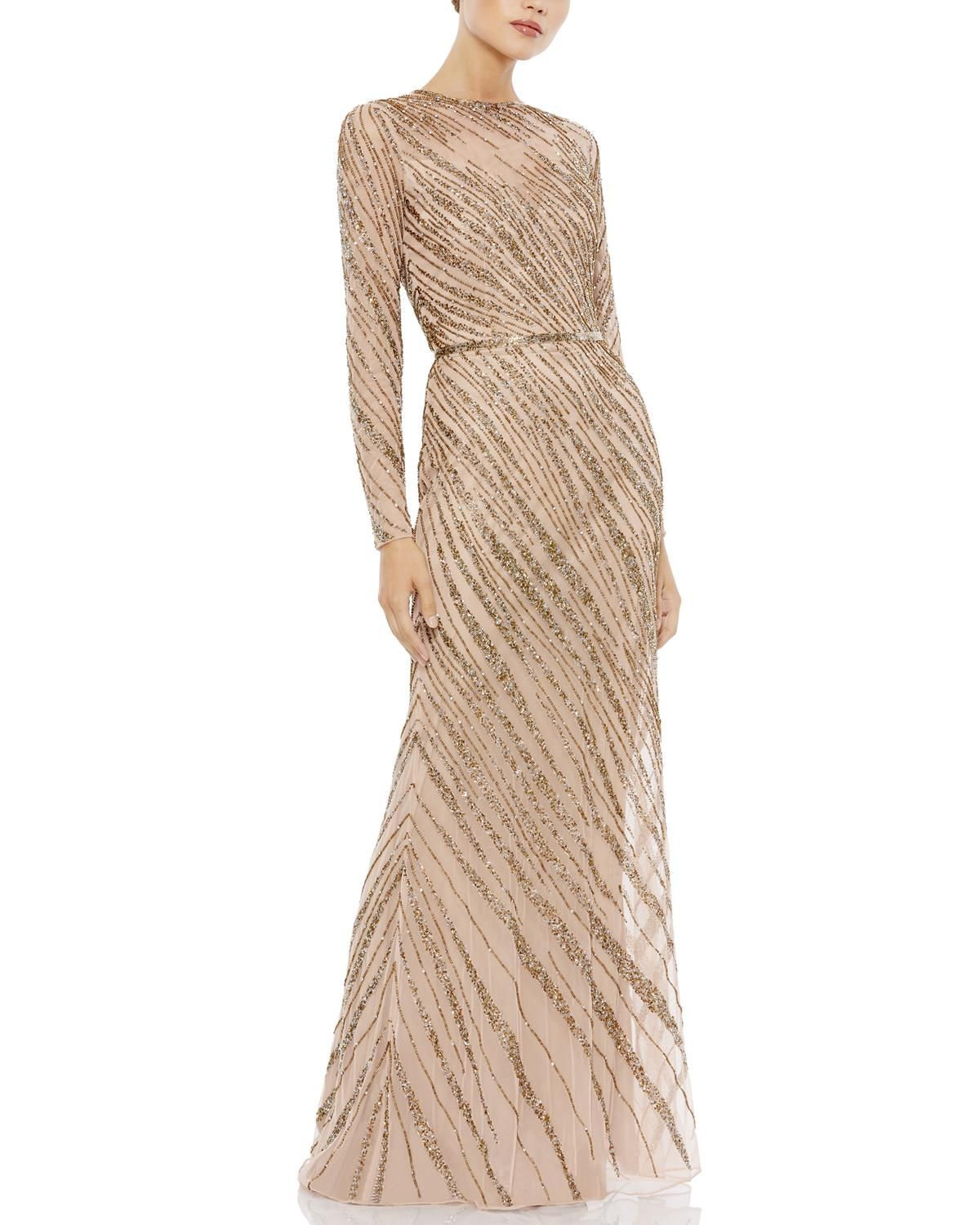 Long Sleeve Column Gown sold by Lord & Taylor