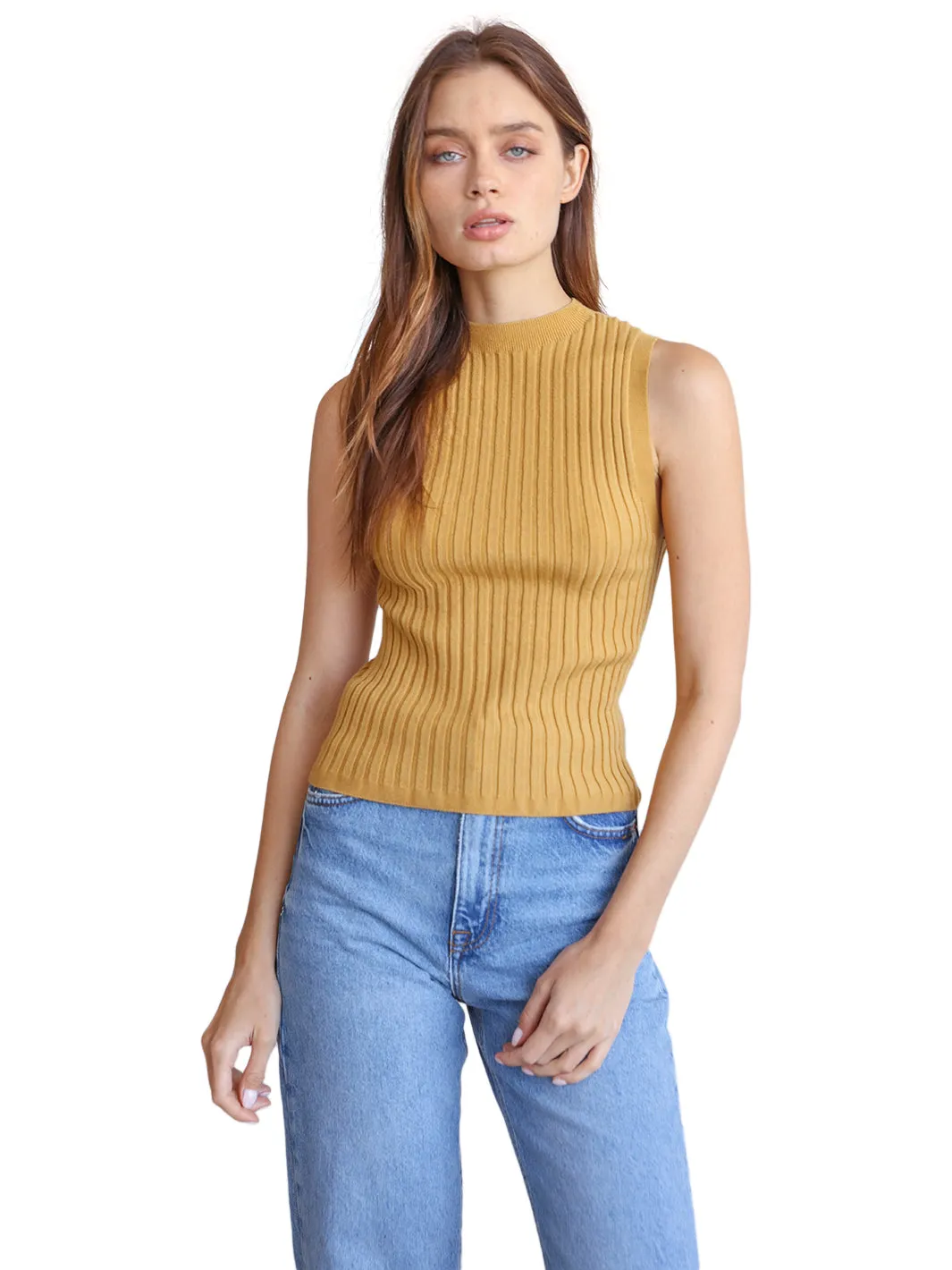 Alina Ecovero Ribbed Tank sold by Lord & Taylor